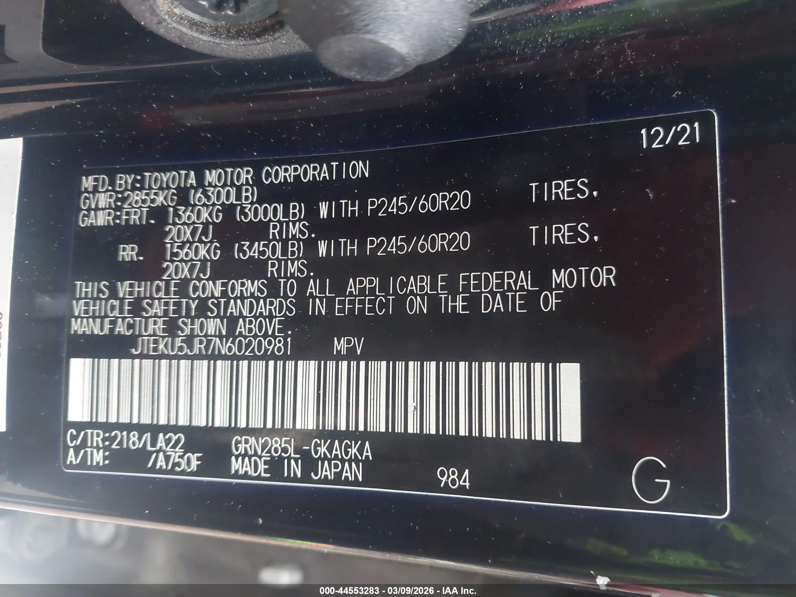 TOYOTA 4RUNNER image 9