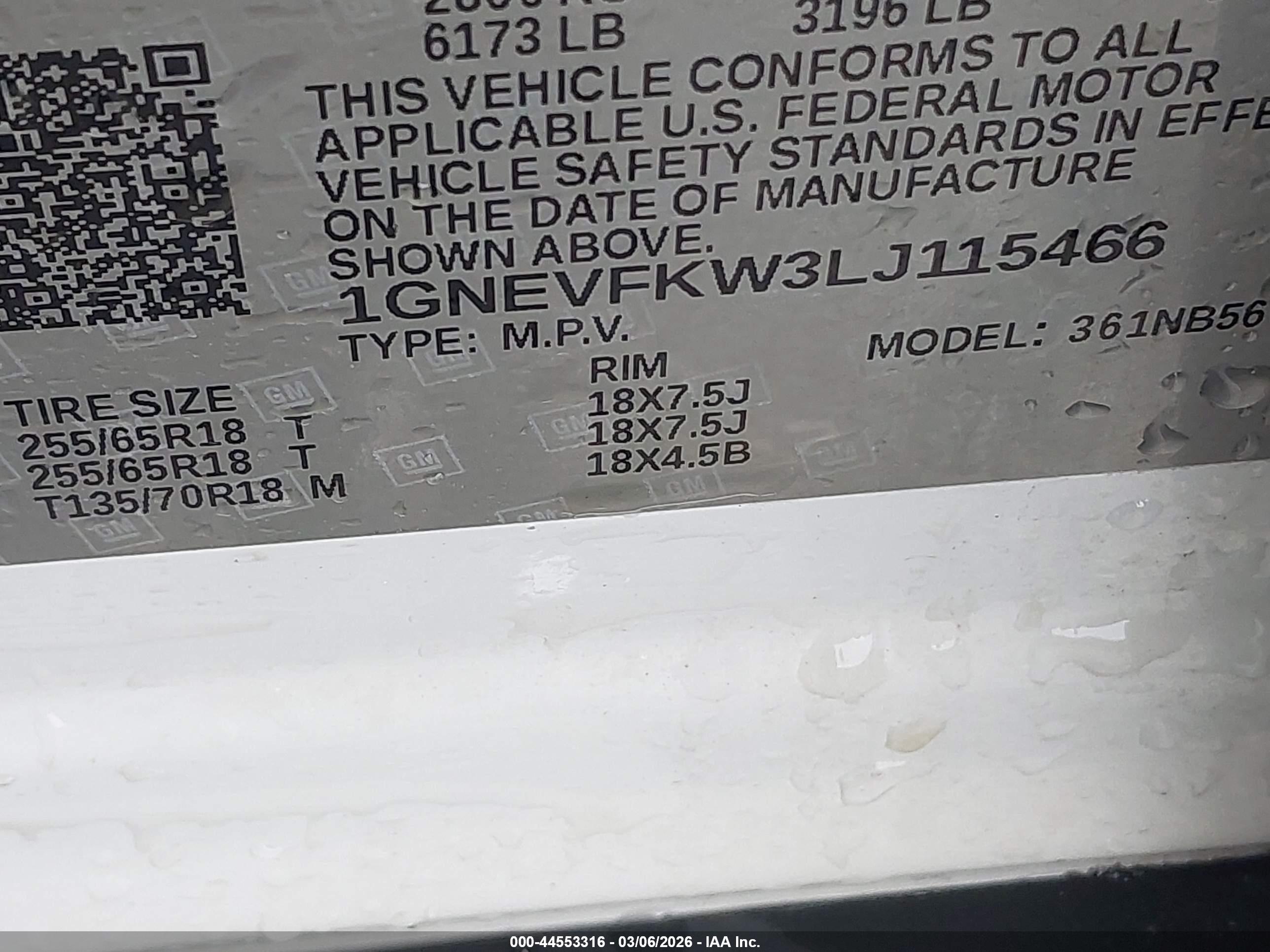 CHEVROLET TRAVERSE image 9