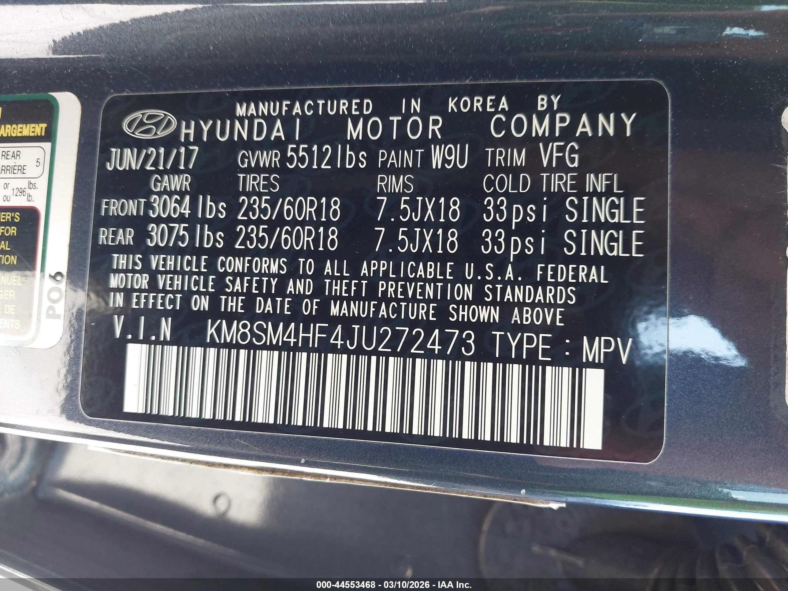 HYUNDAI SANTA image 9