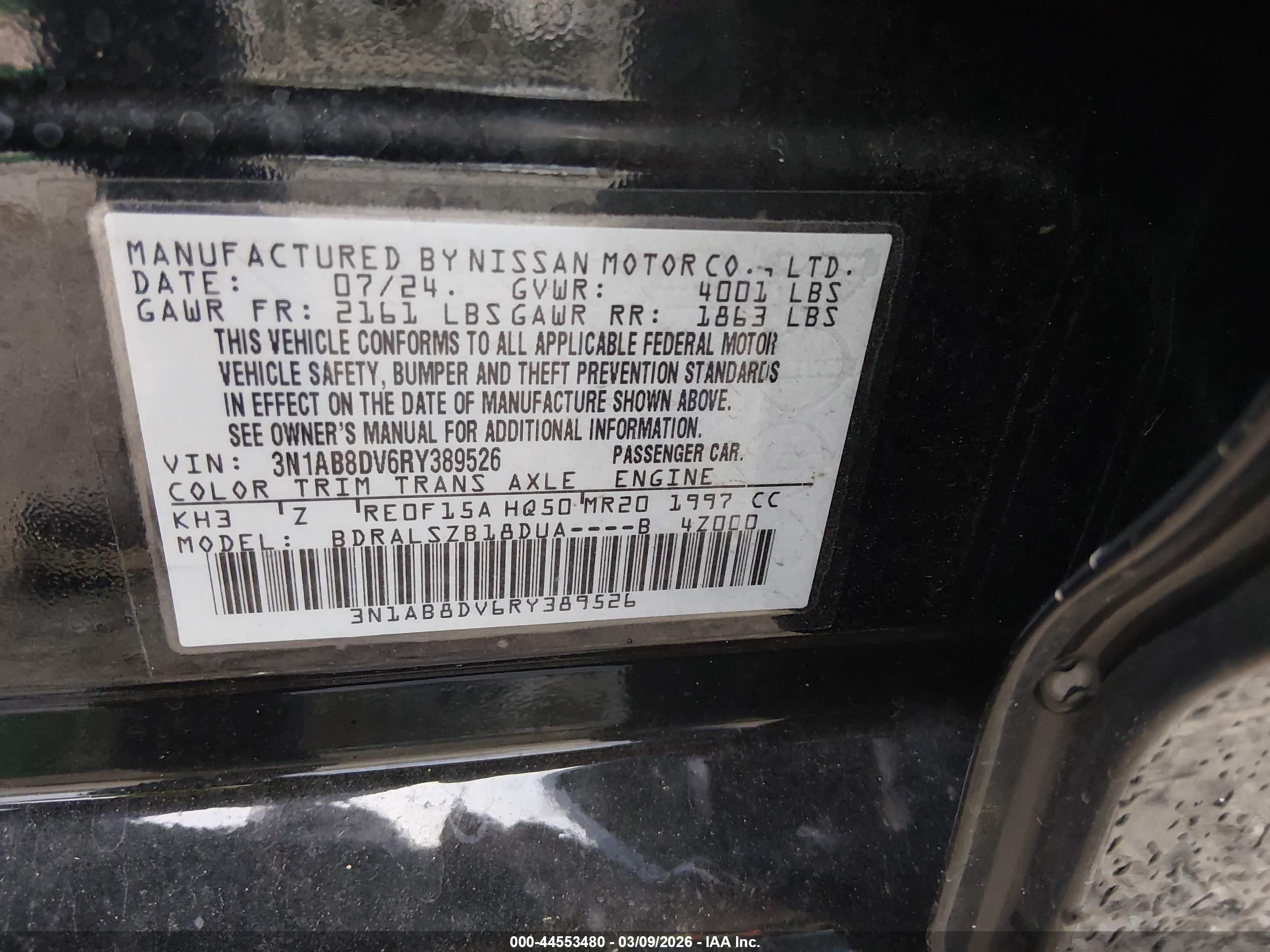 NISSAN SENTRA image 9