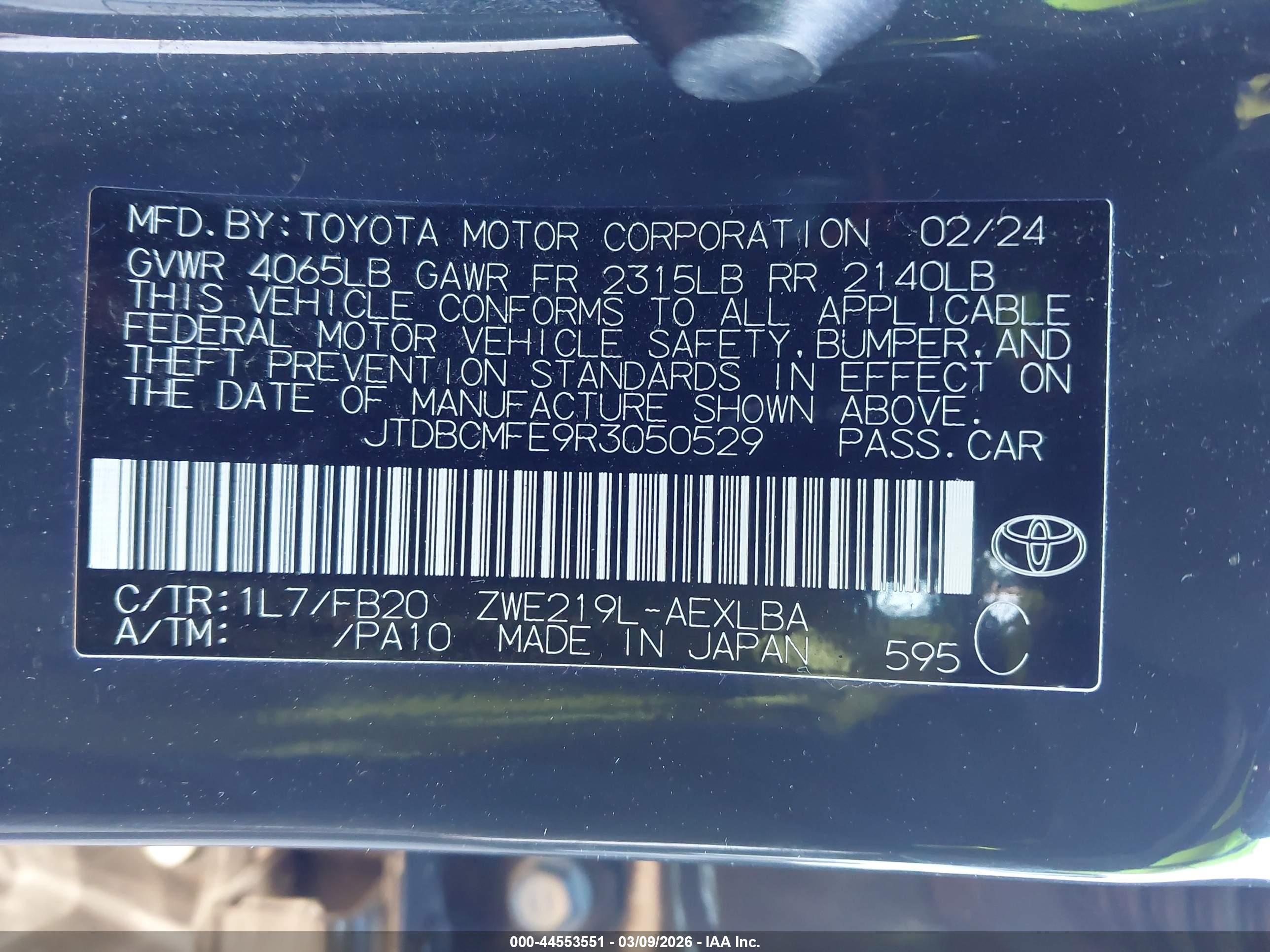 TOYOTA COROLLA image 9