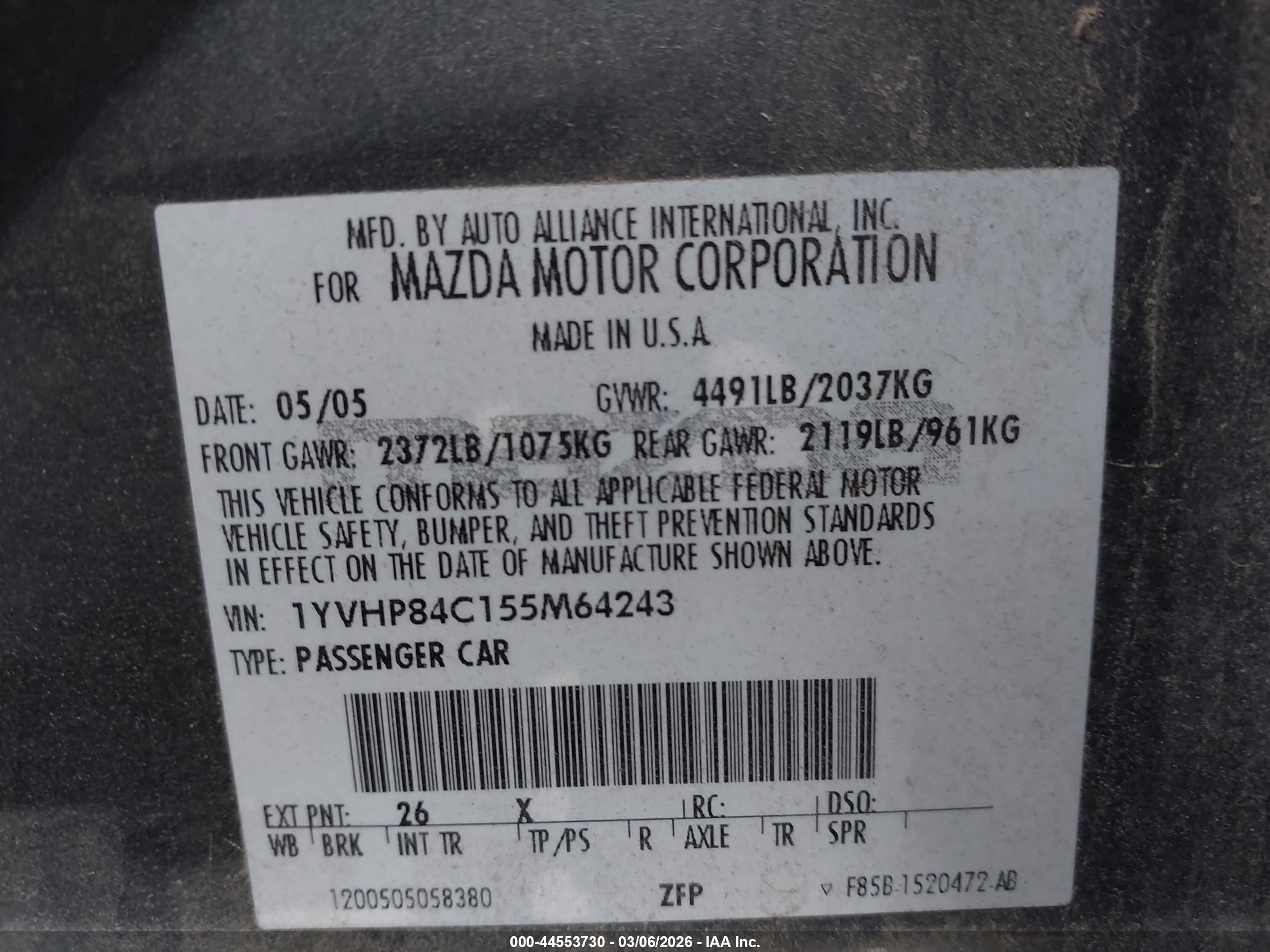 MAZDA MAZDA6 image 9