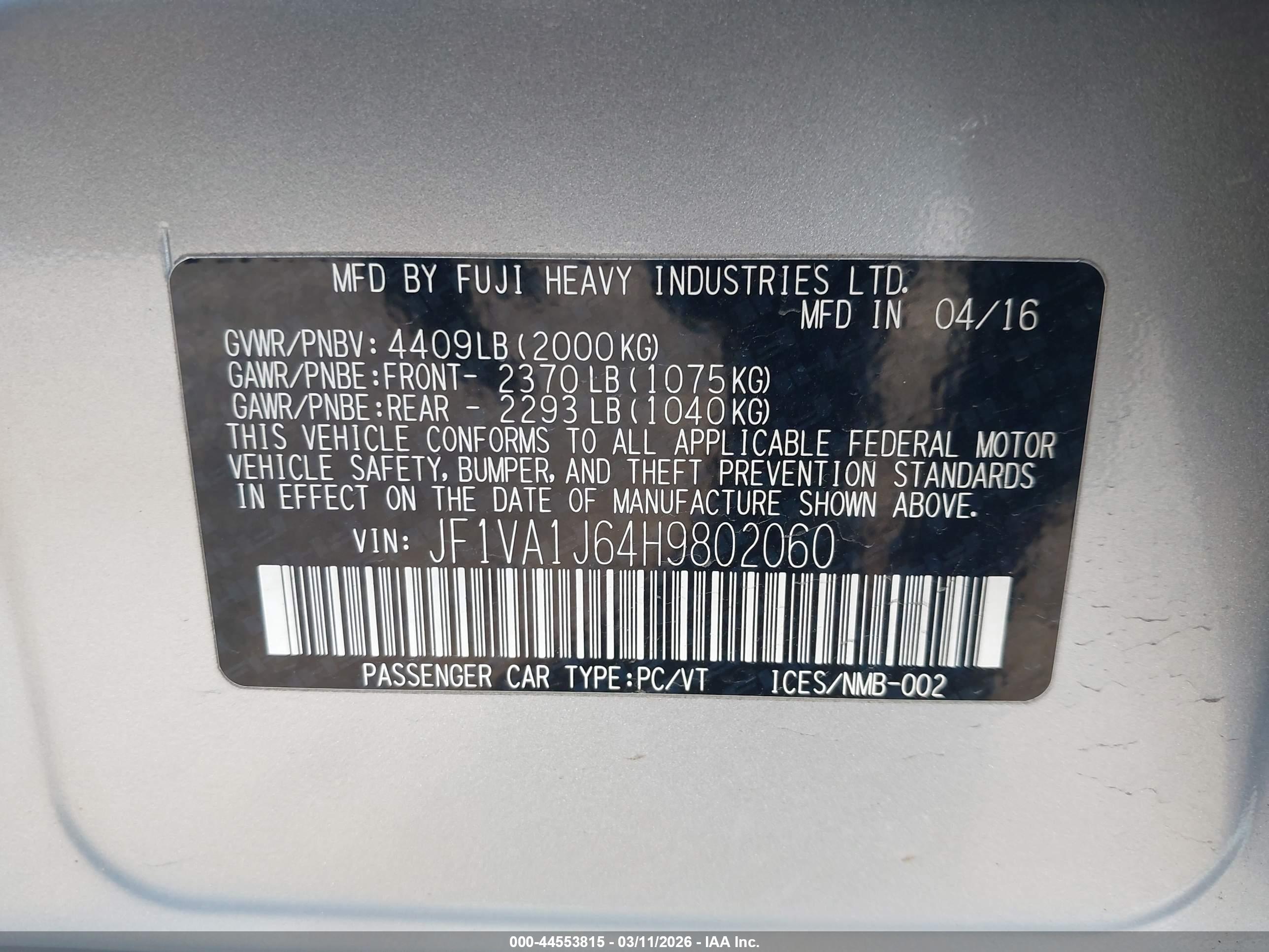 SUBARU WRX image 9