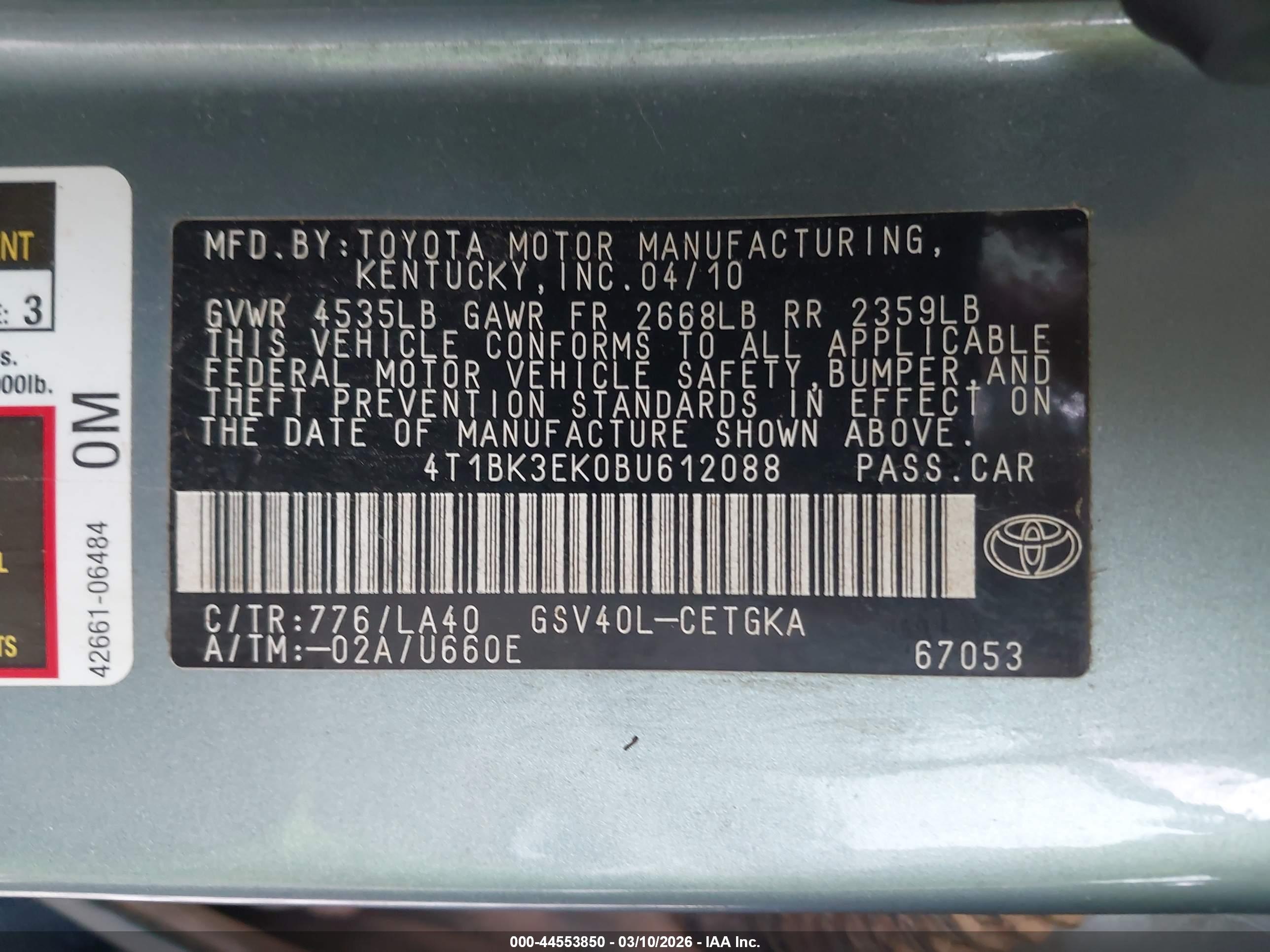 TOYOTA CAMRY image 9