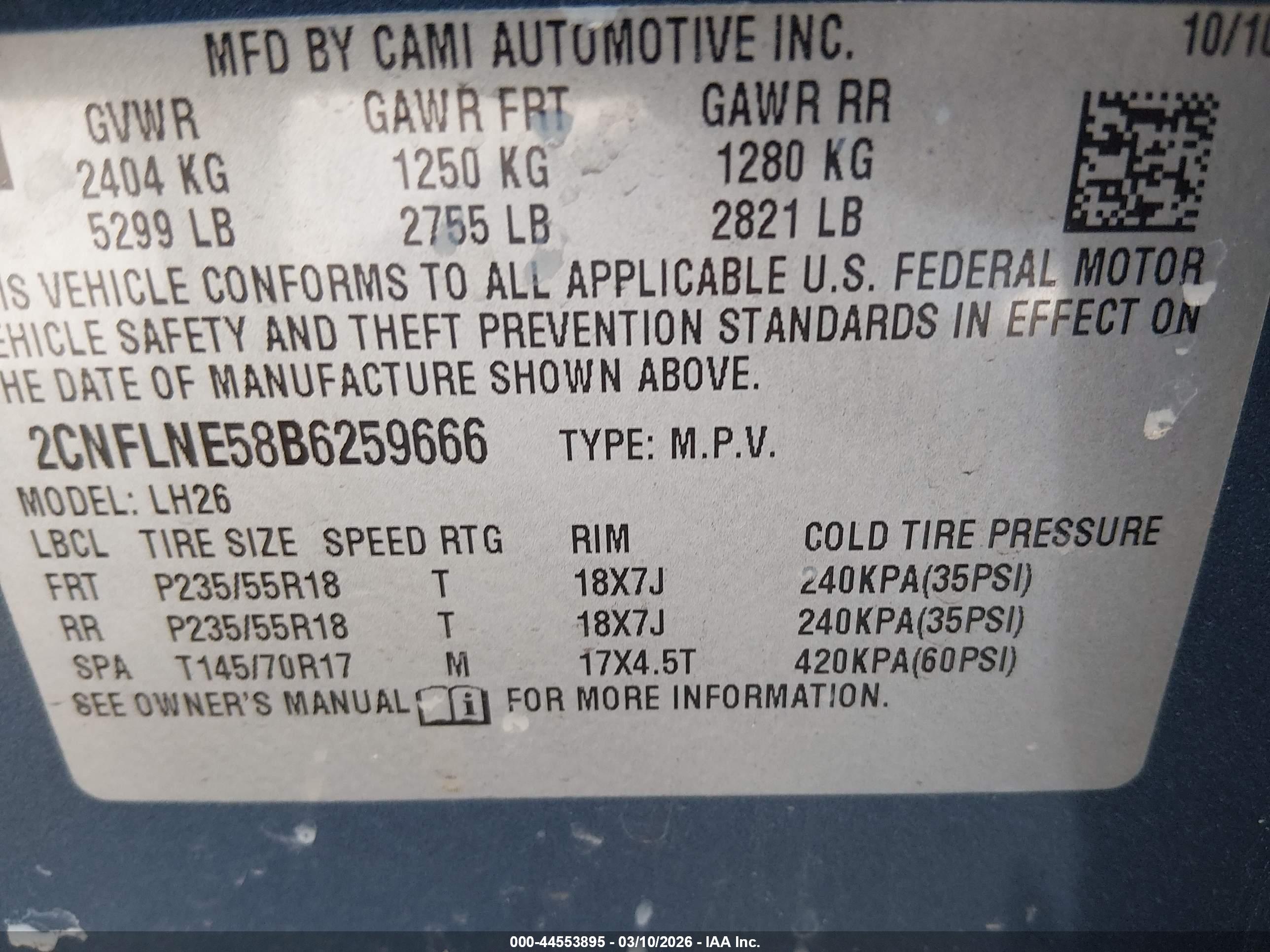 CHEVROLET EQUINOX image 9