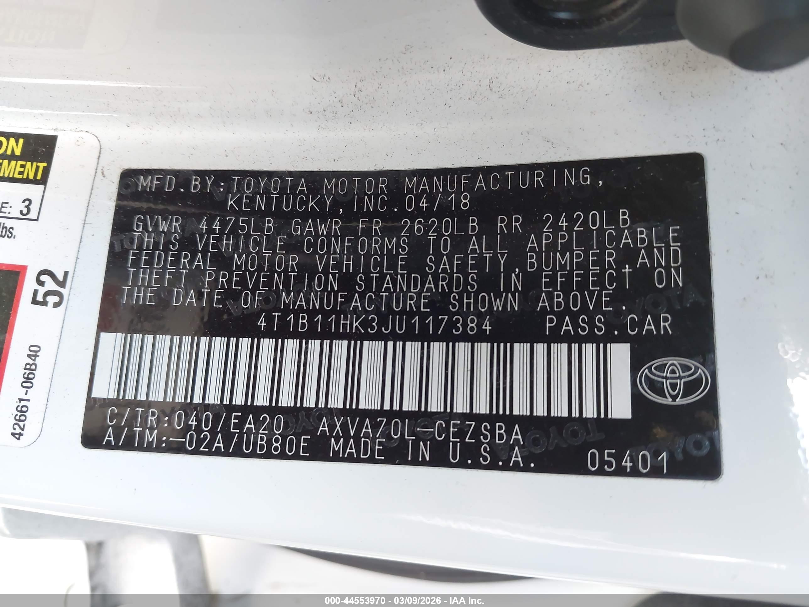 TOYOTA CAMRY image 9