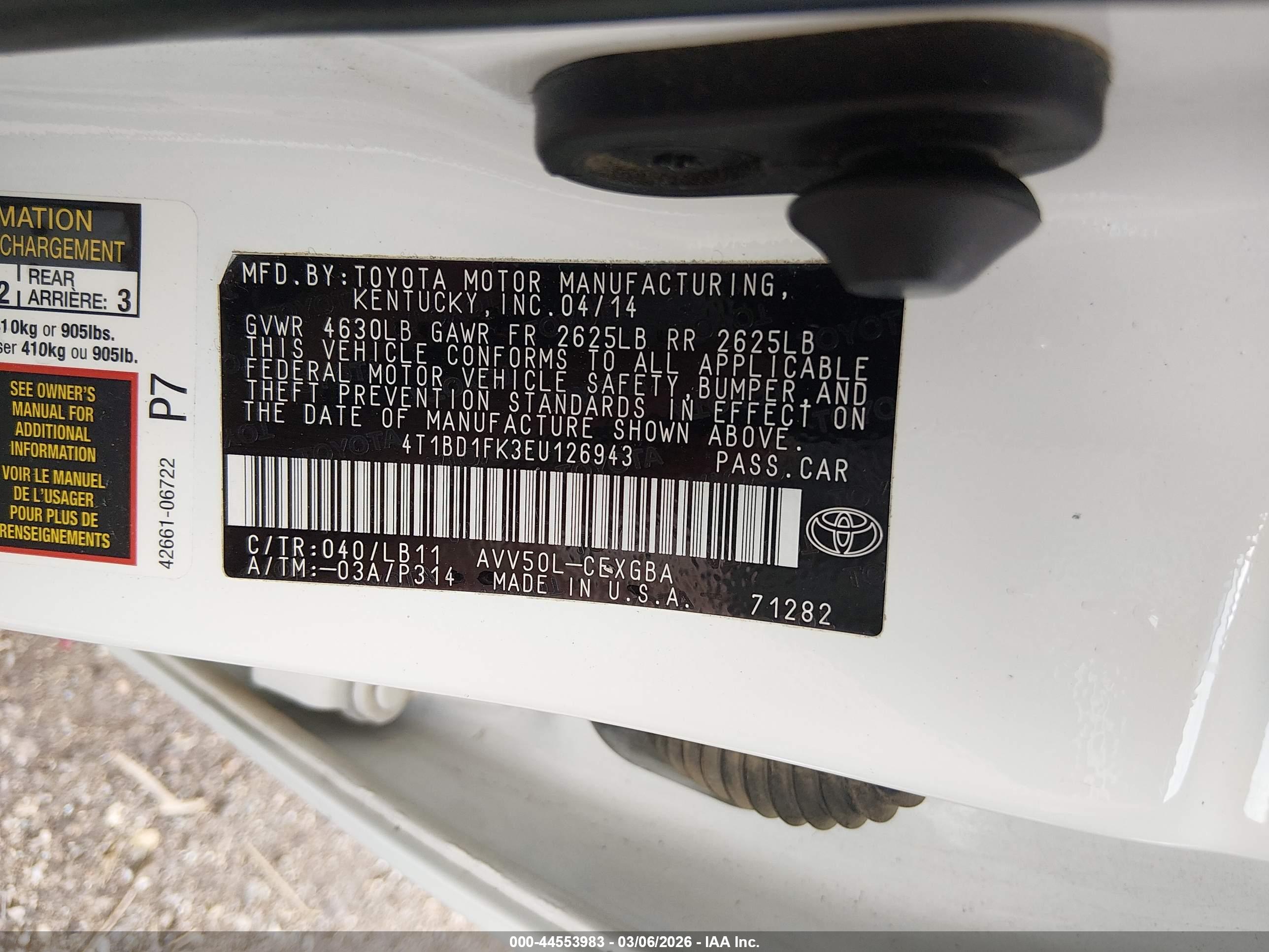 TOYOTA CAMRY image 9