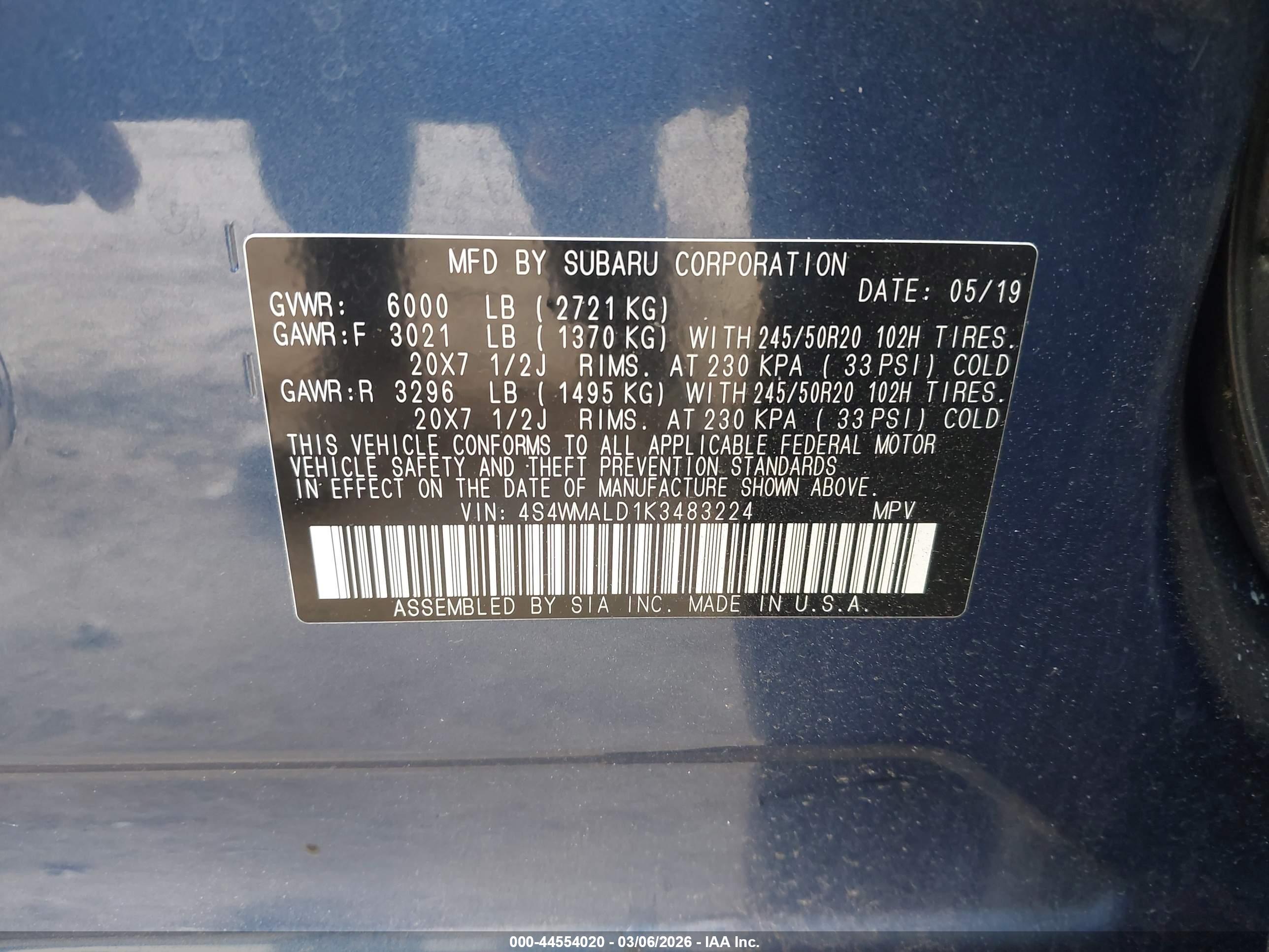 SUBARU ASCENT image 9