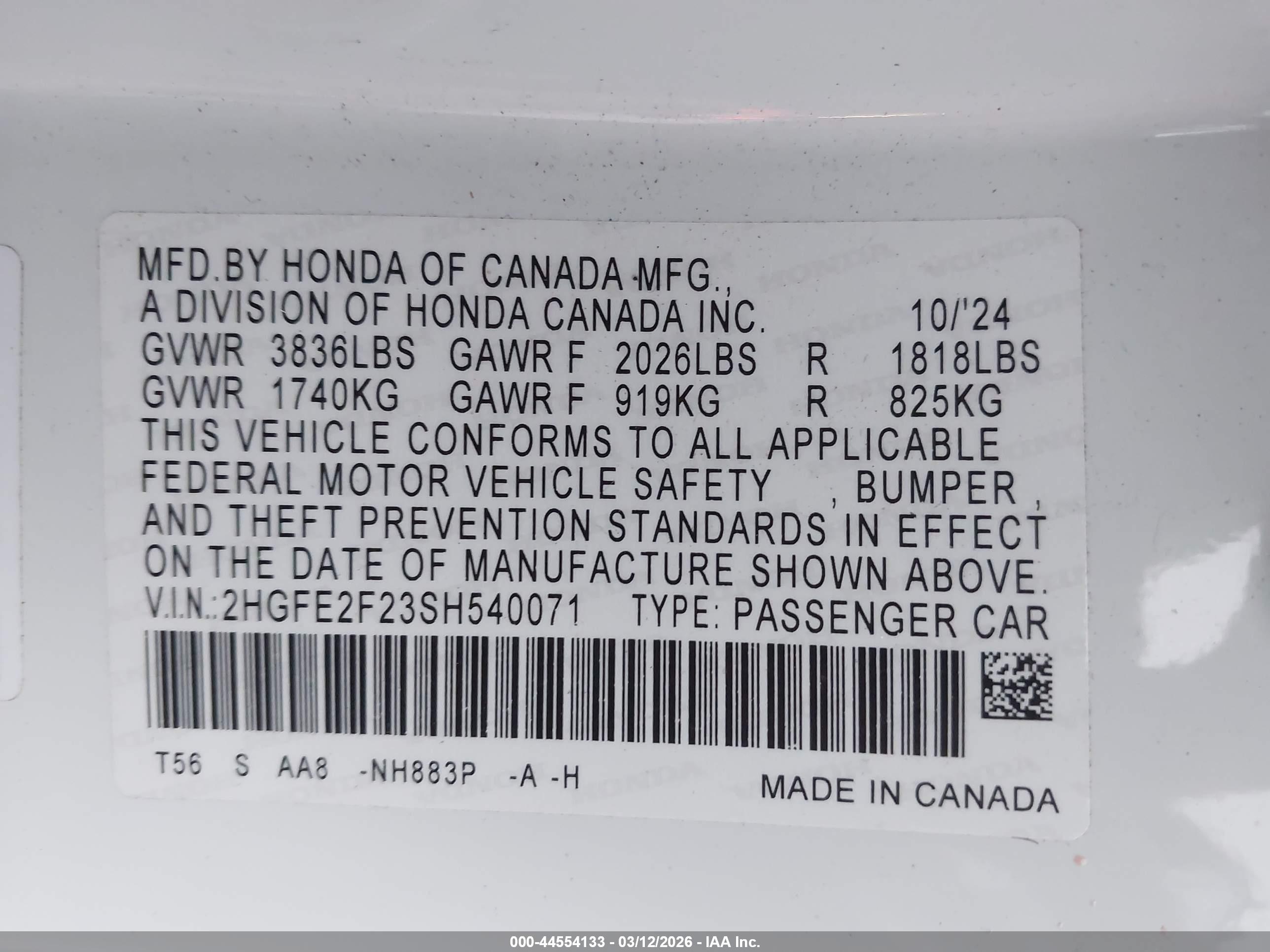 HONDA CIVIC image 9