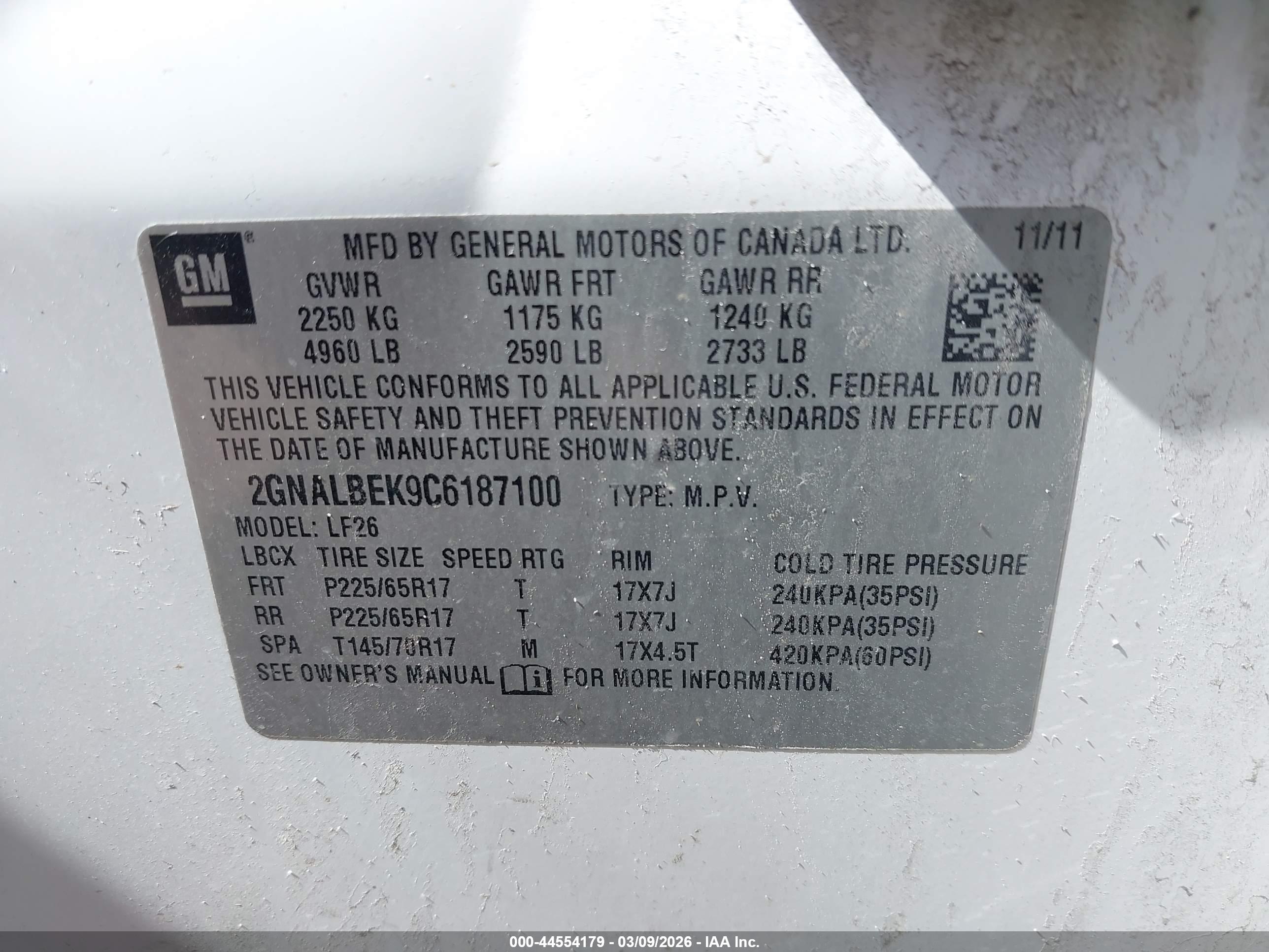 CHEVROLET EQUINOX image 9