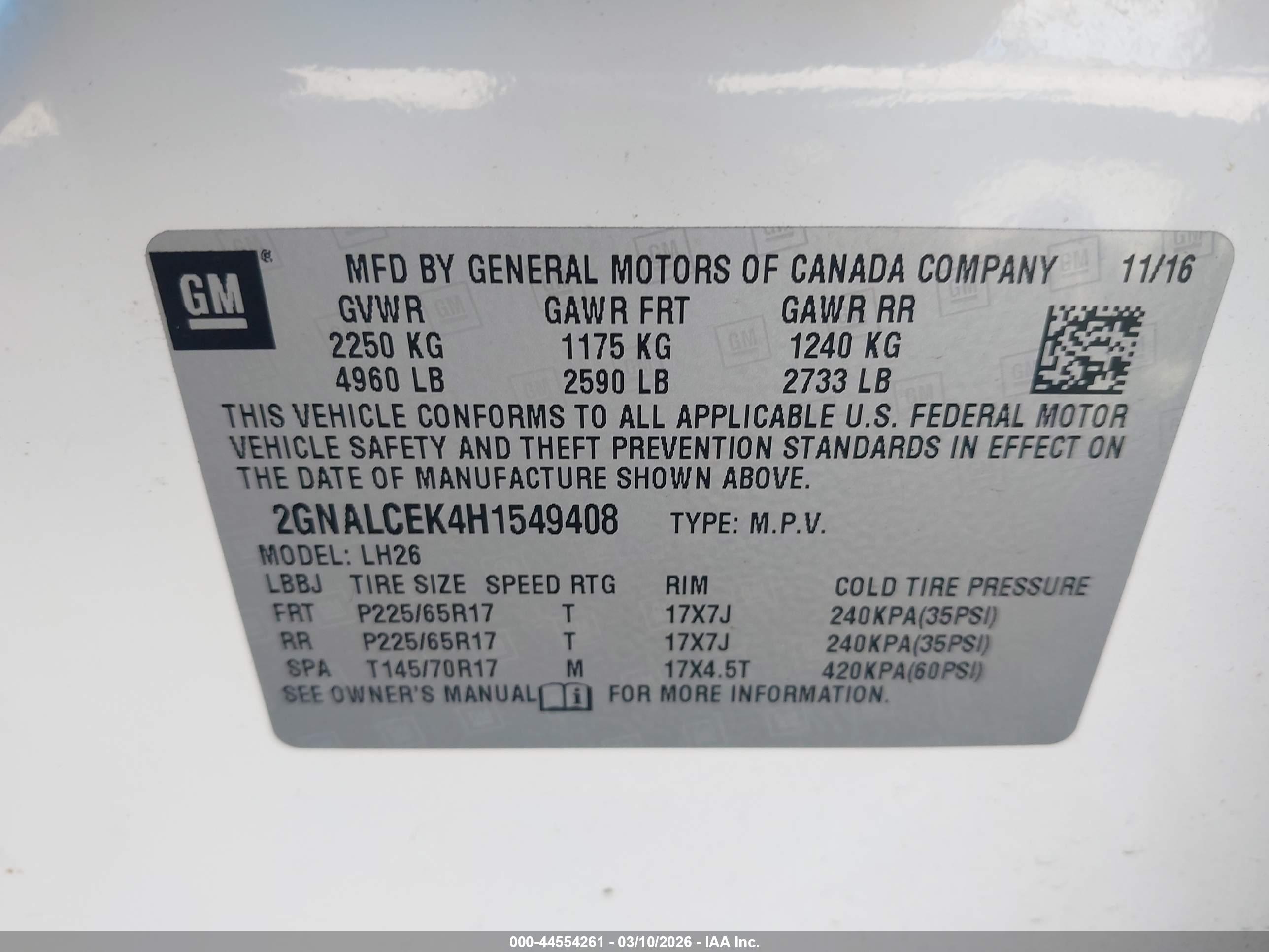 CHEVROLET EQUINOX image 9
