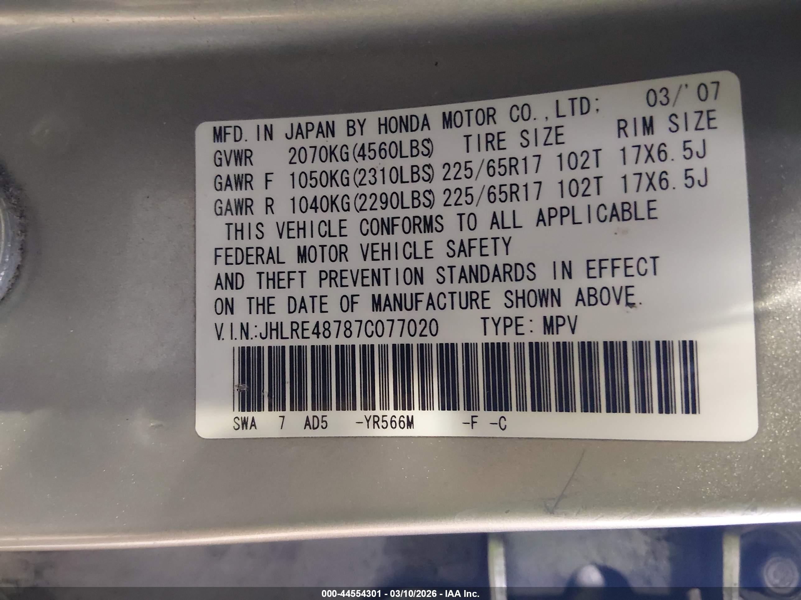 HONDA CR-V image 9