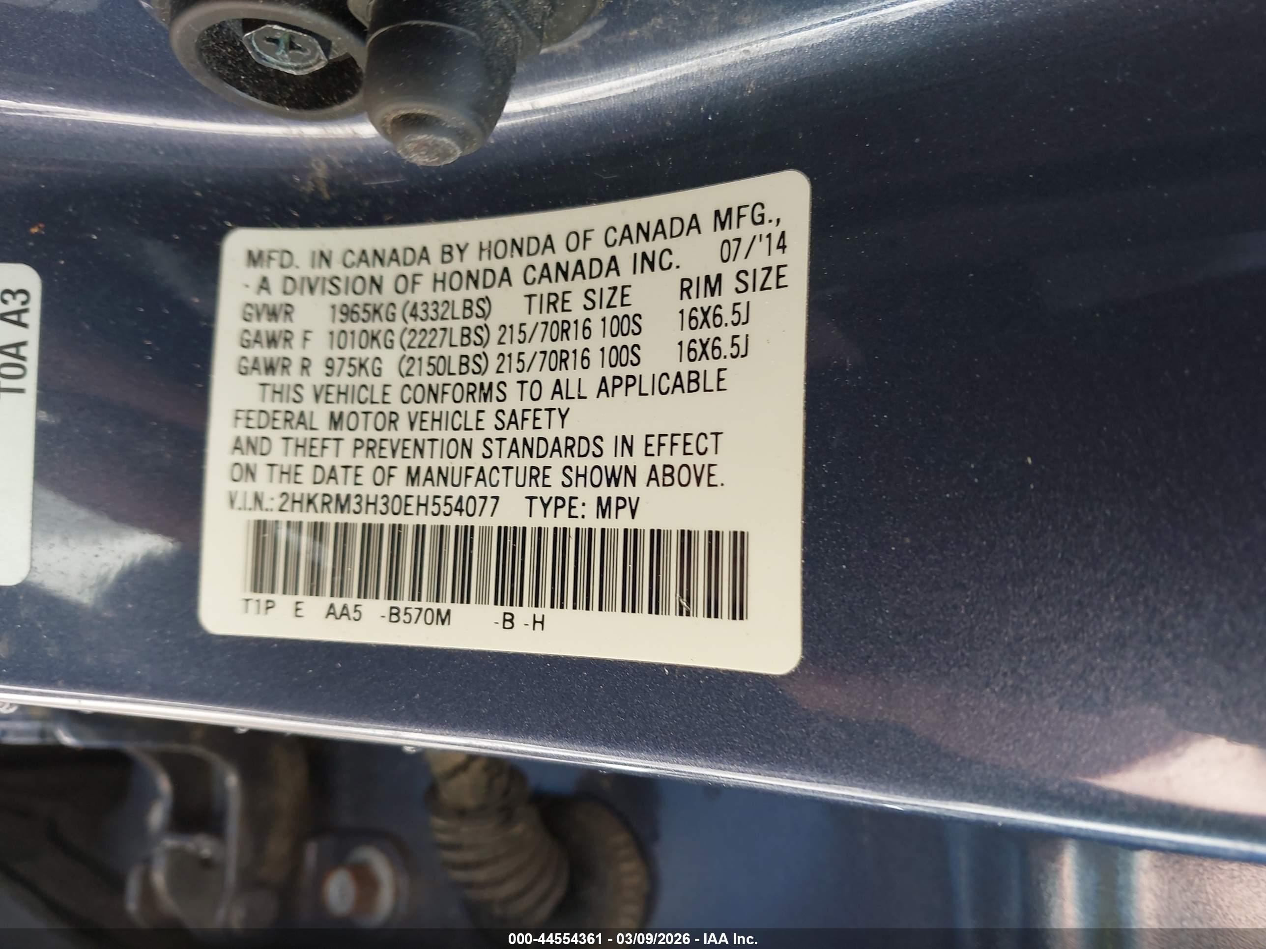 HONDA CR-V image 9