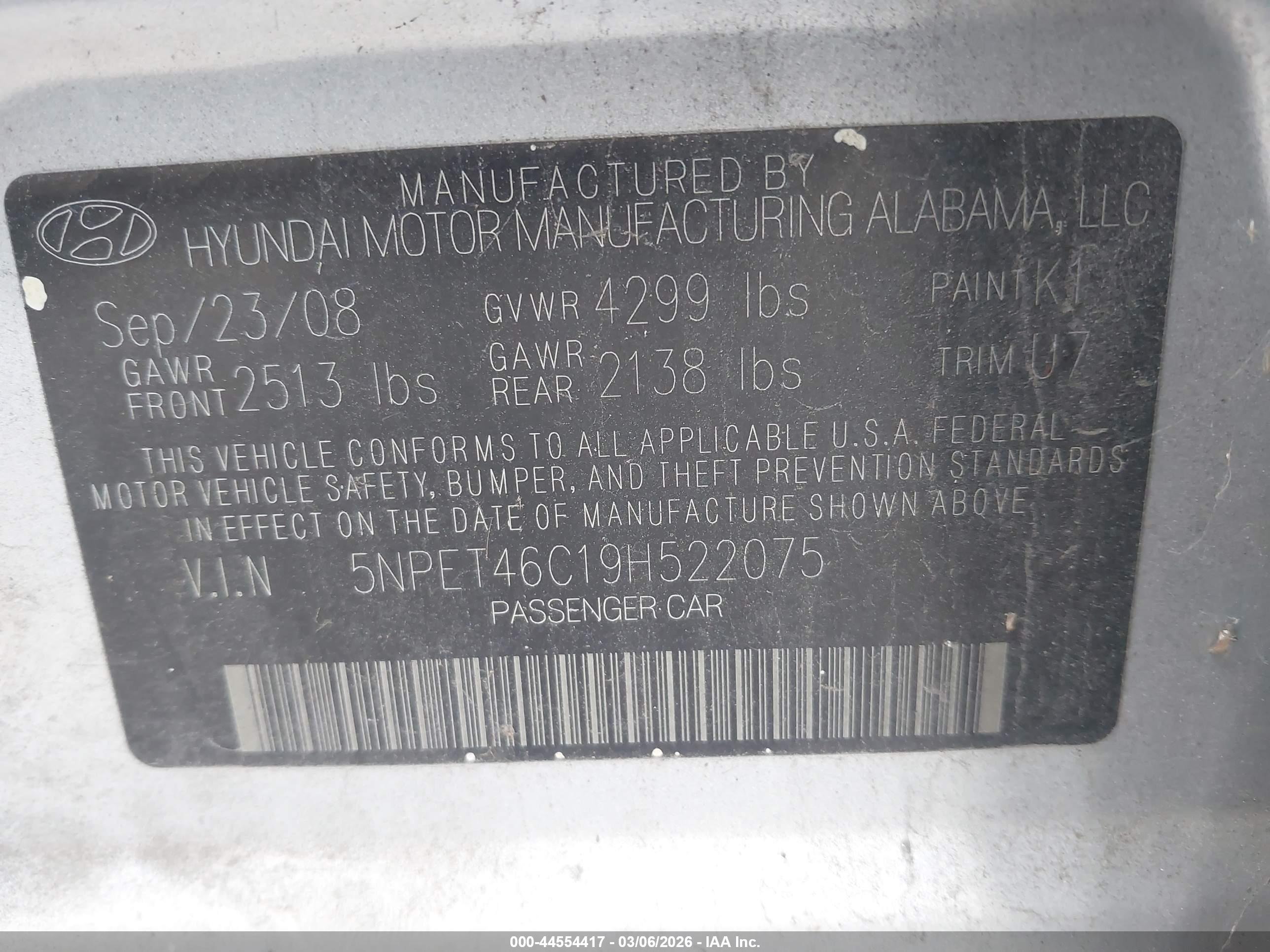 HYUNDAI SONATA image 9
