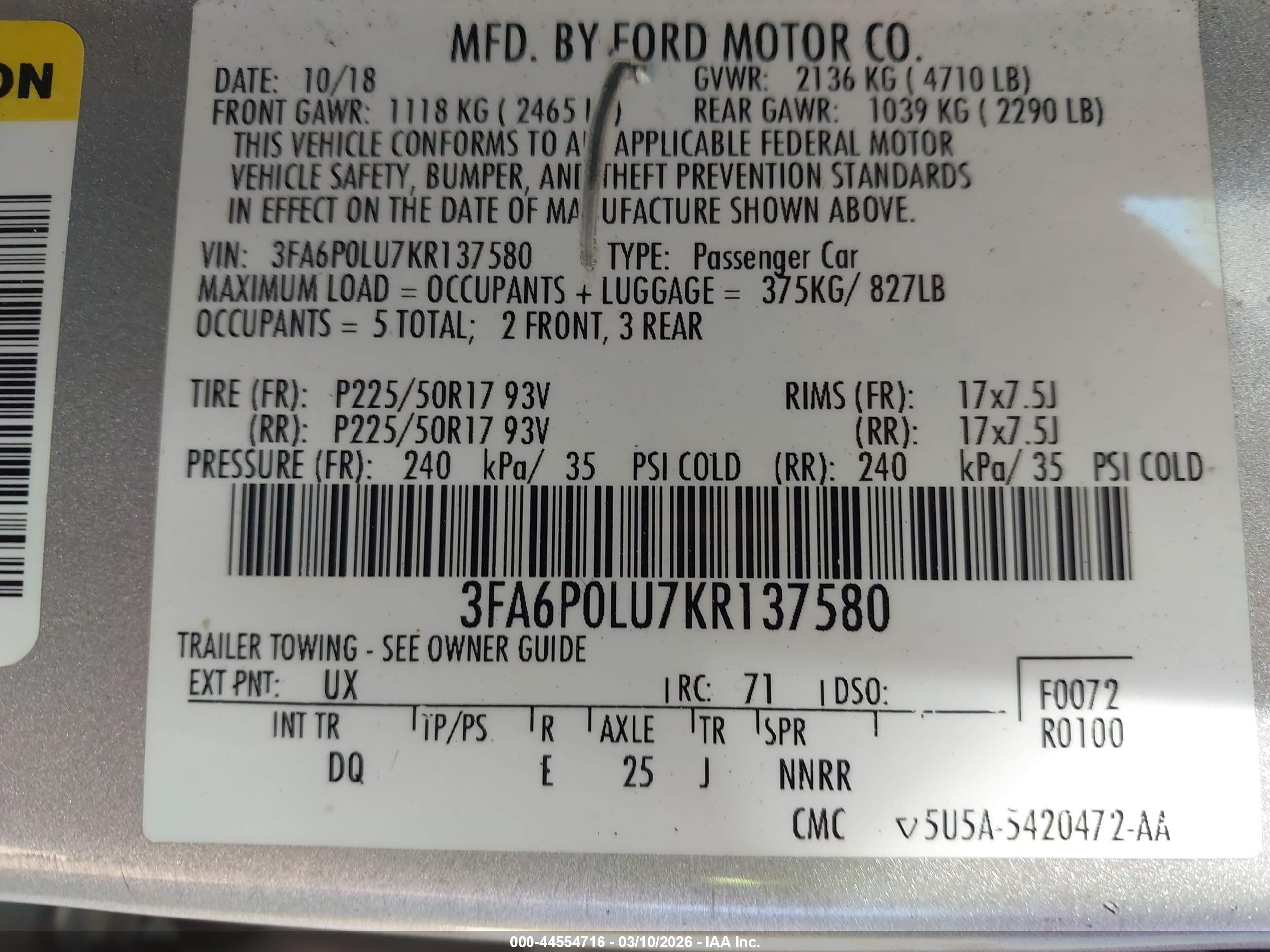 FORD FUSION image 9
