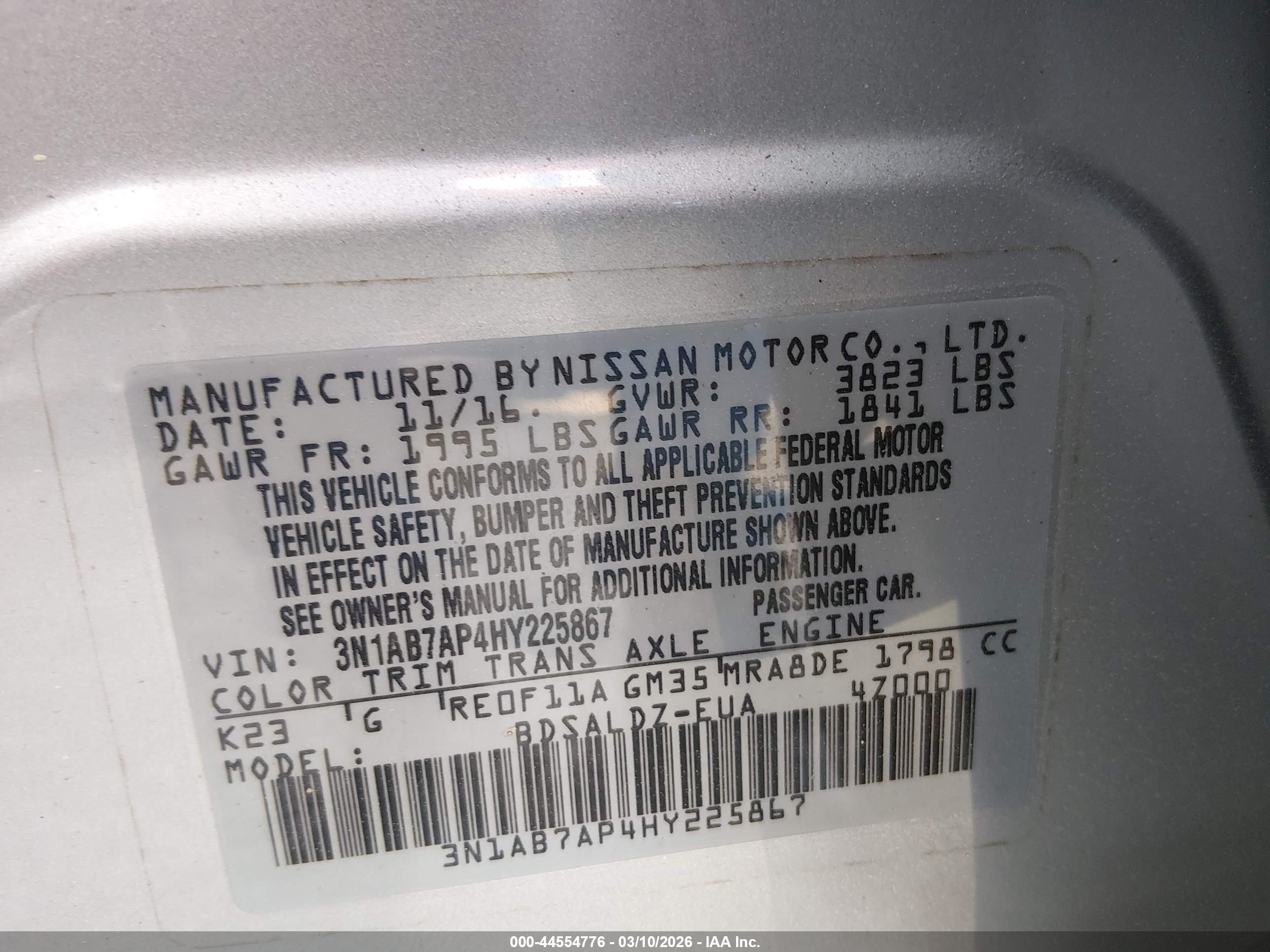 NISSAN SENTRA image 9