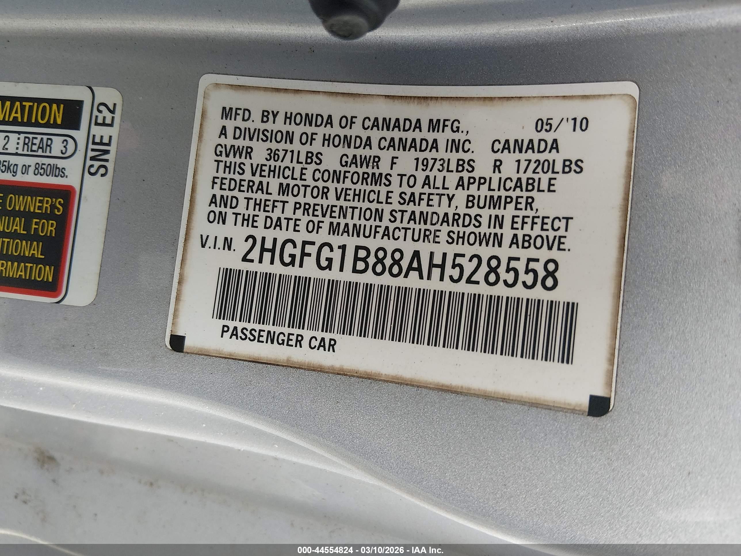 HONDA CIVIC image 9