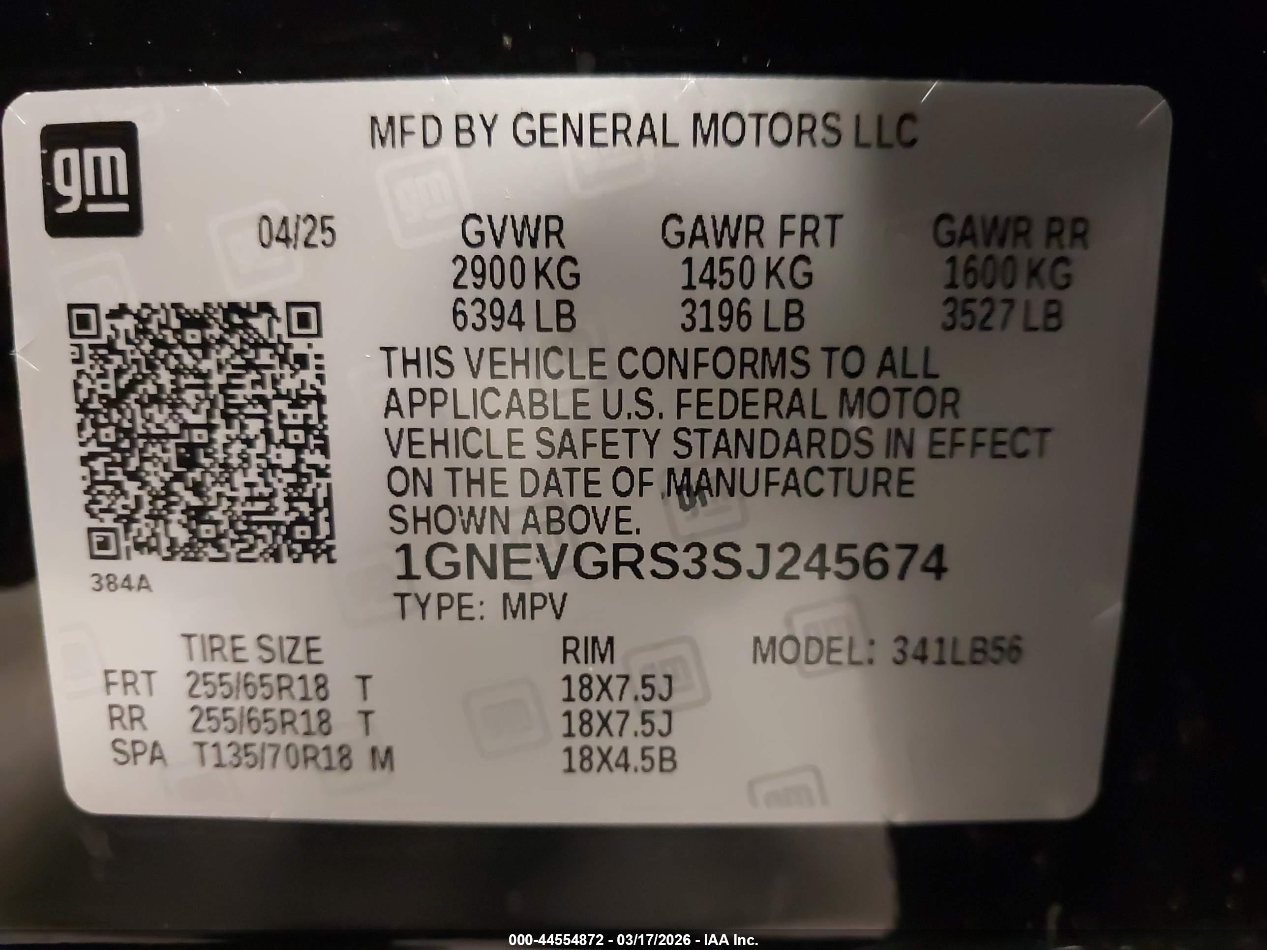 CHEVROLET TRAVERSE image 9