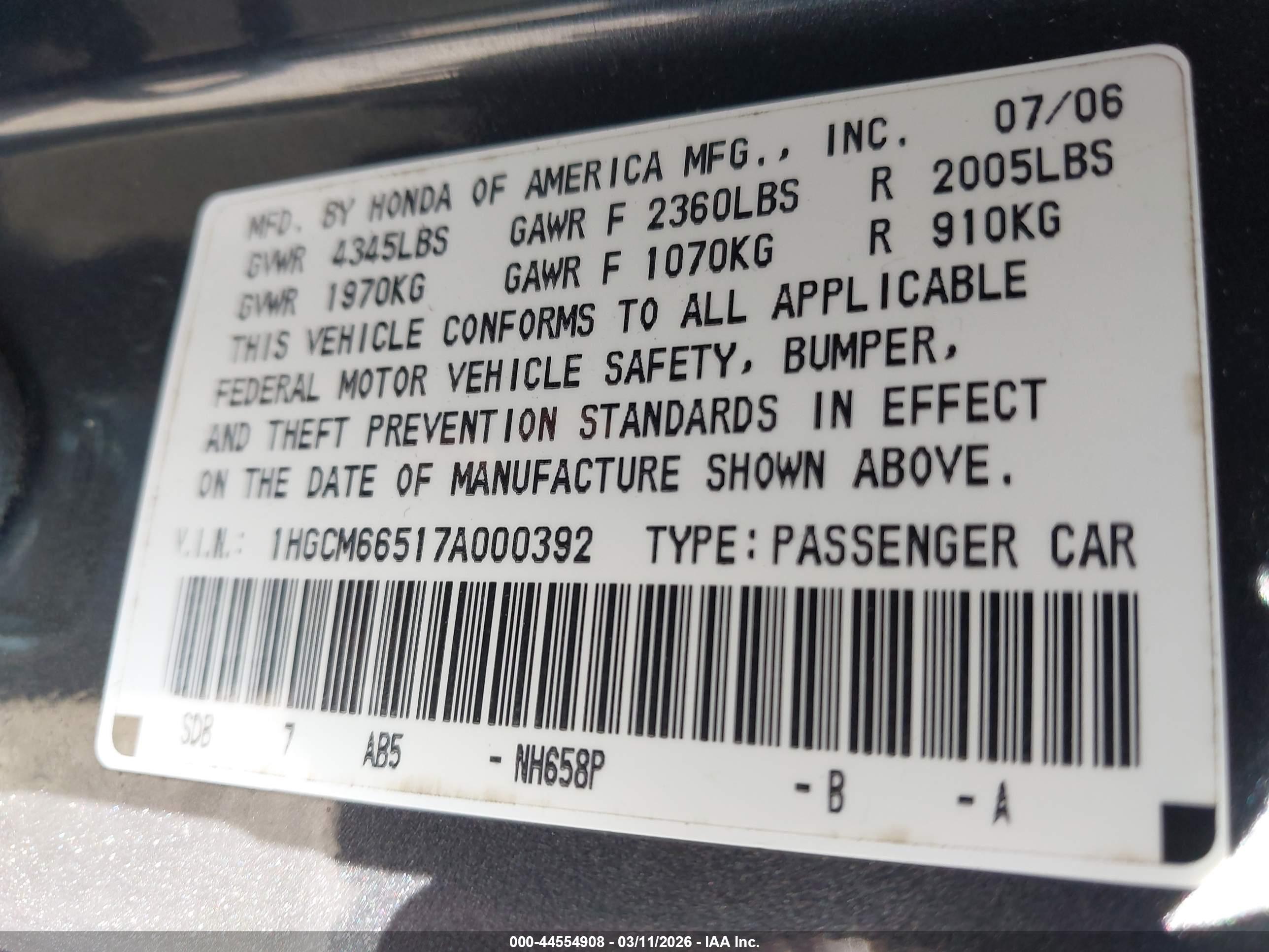 HONDA ACCORD image 9