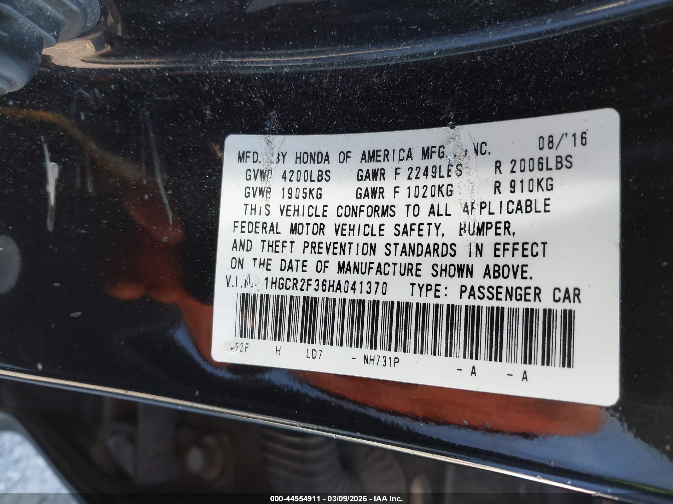 HONDA ACCORD image 9