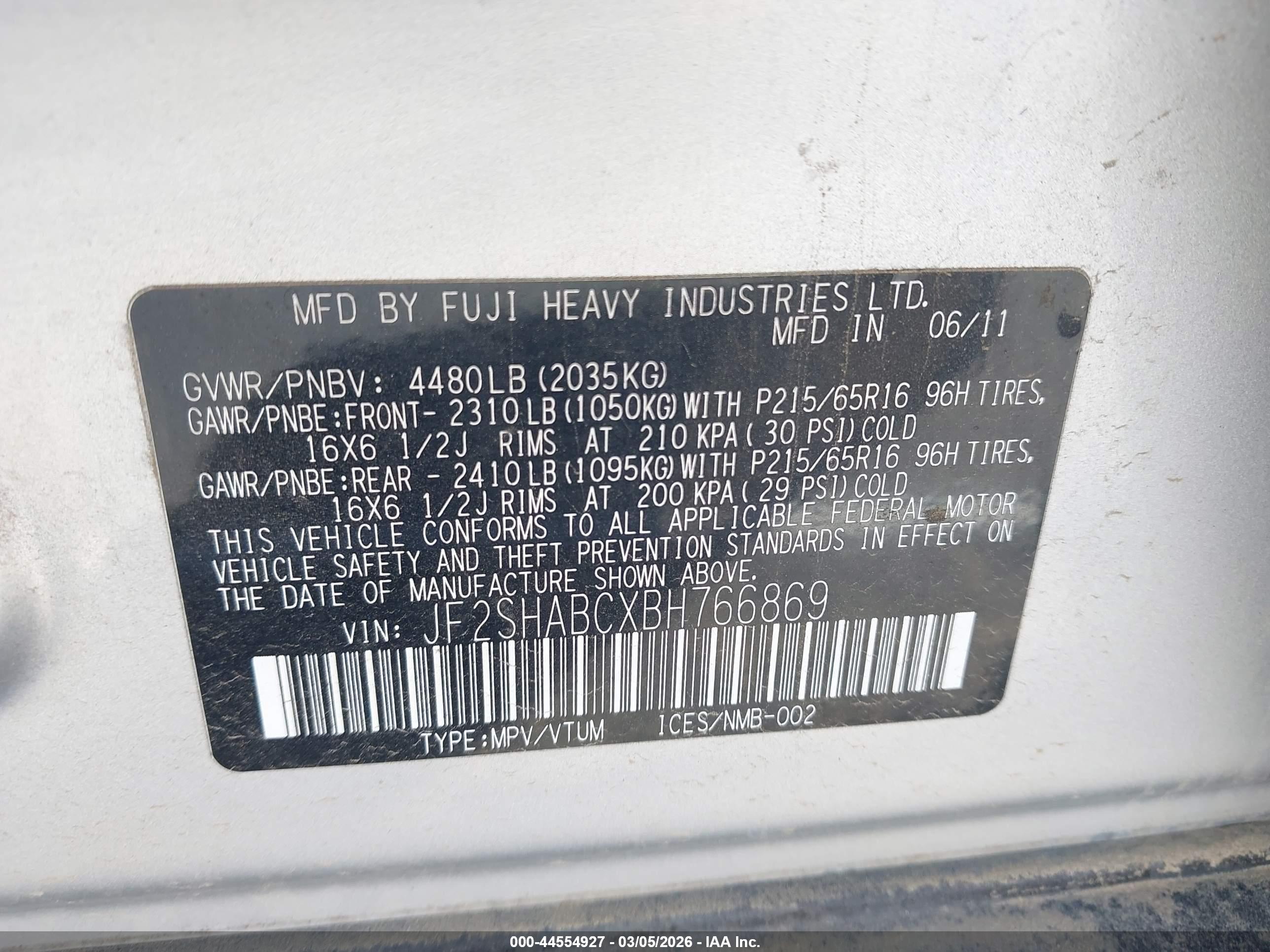 SUBARU FORESTER image 9