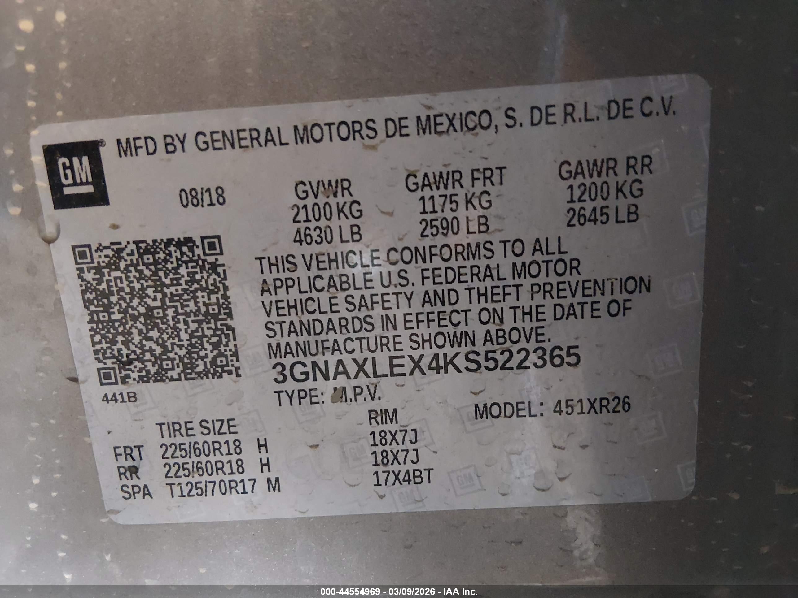 CHEVROLET EQUINOX image 9