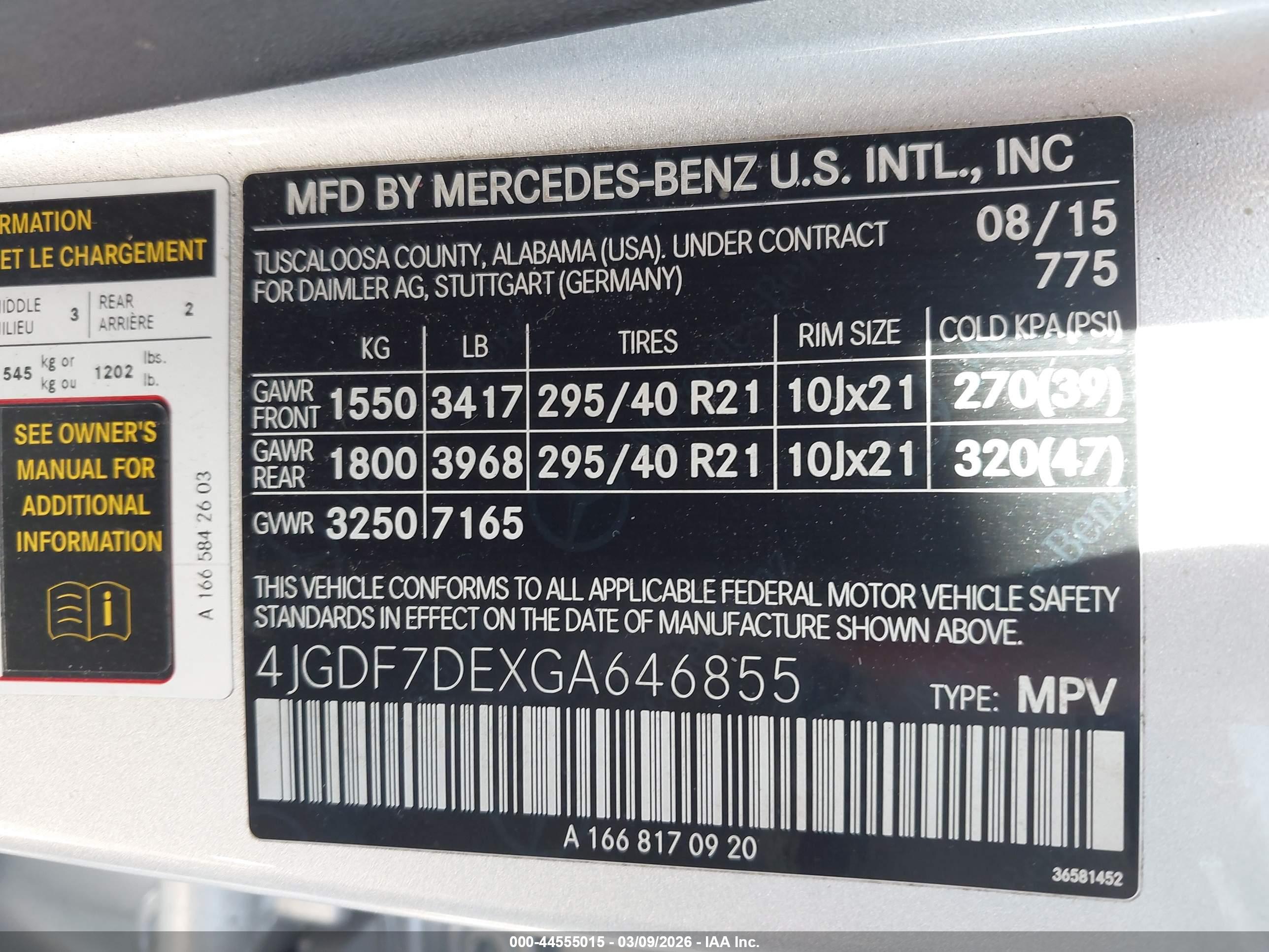 MERCEDES-BENZ GL image 9