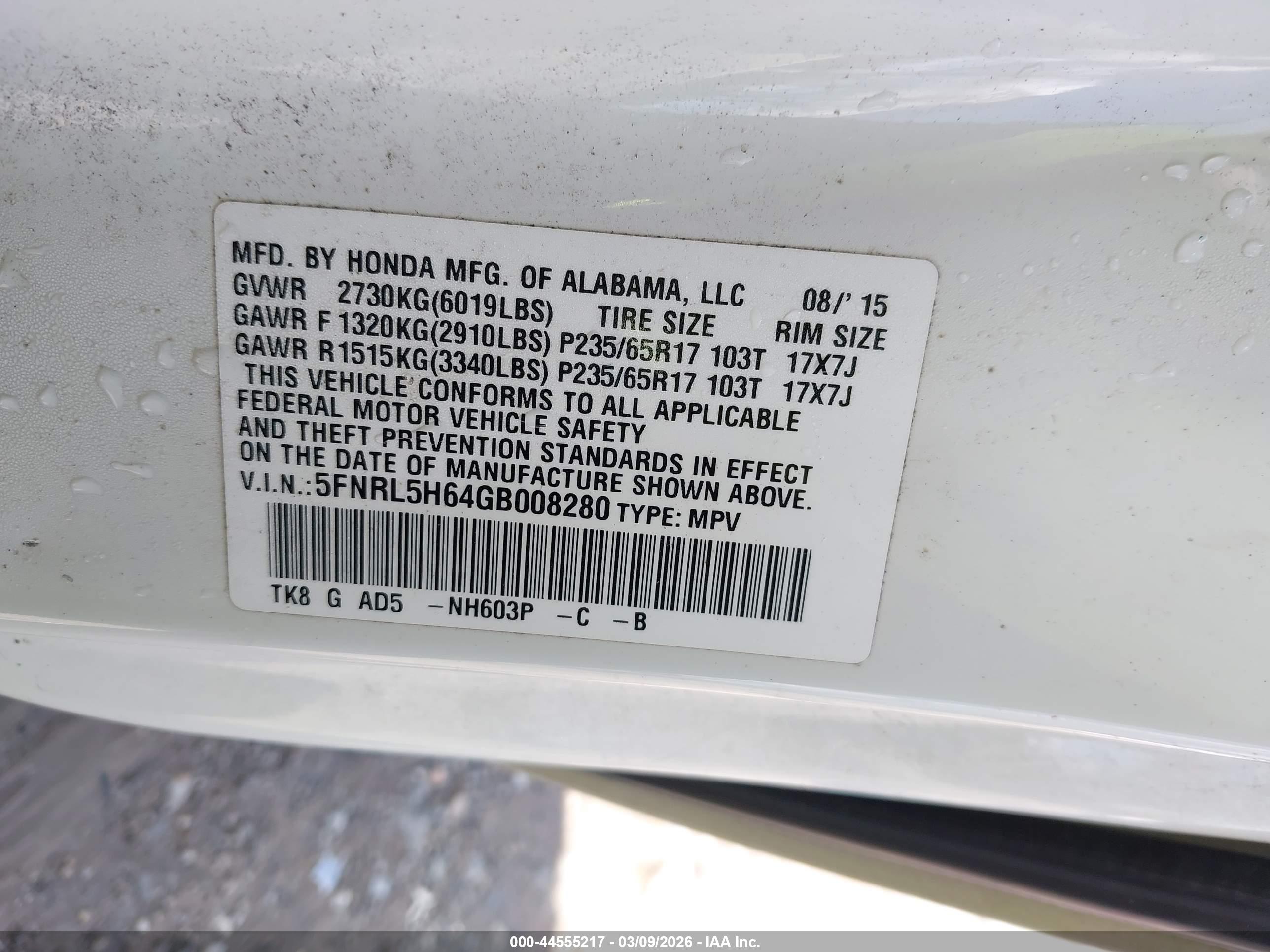 HONDA ODYSSEY image 9