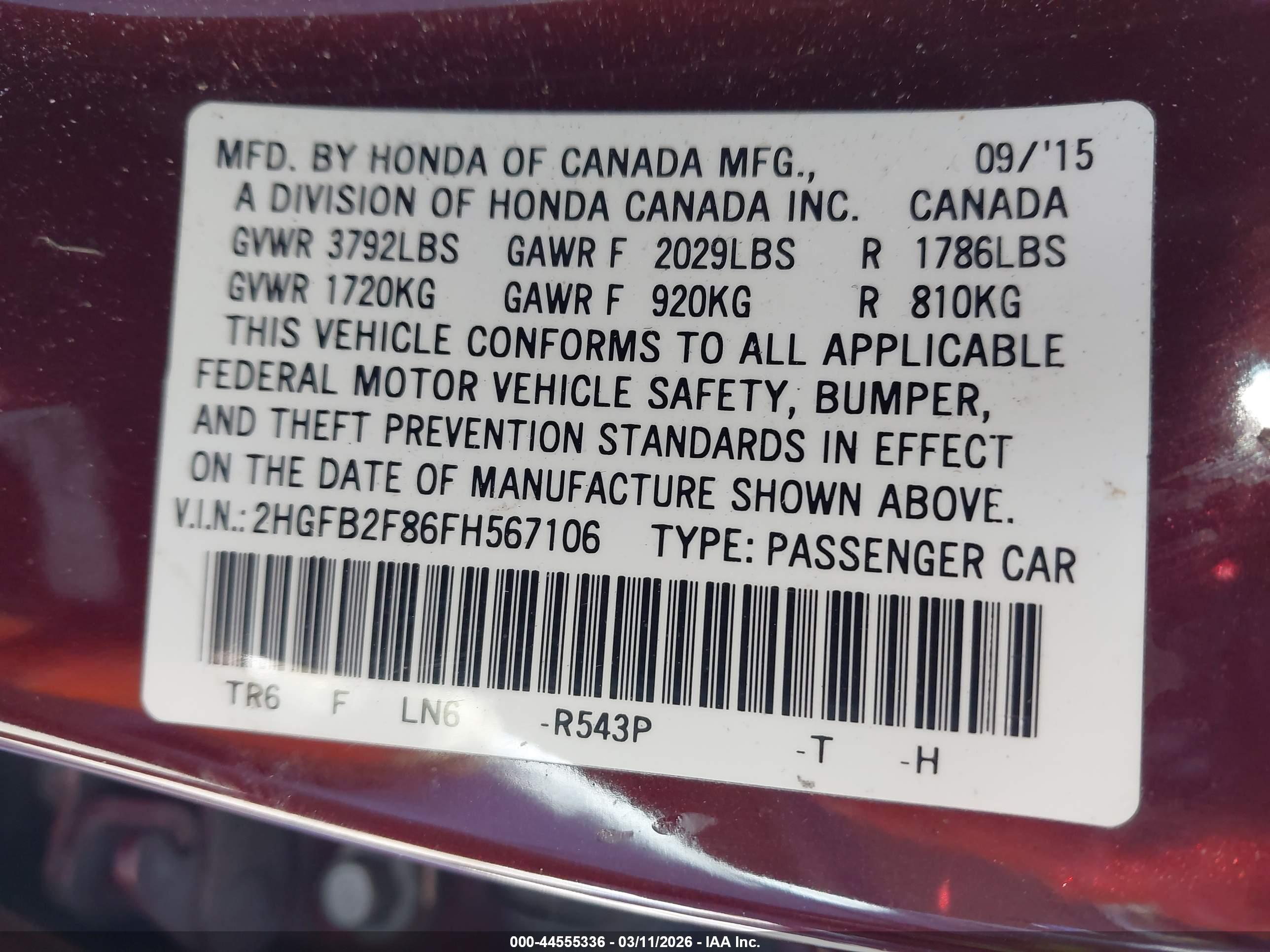 HONDA CIVIC image 9