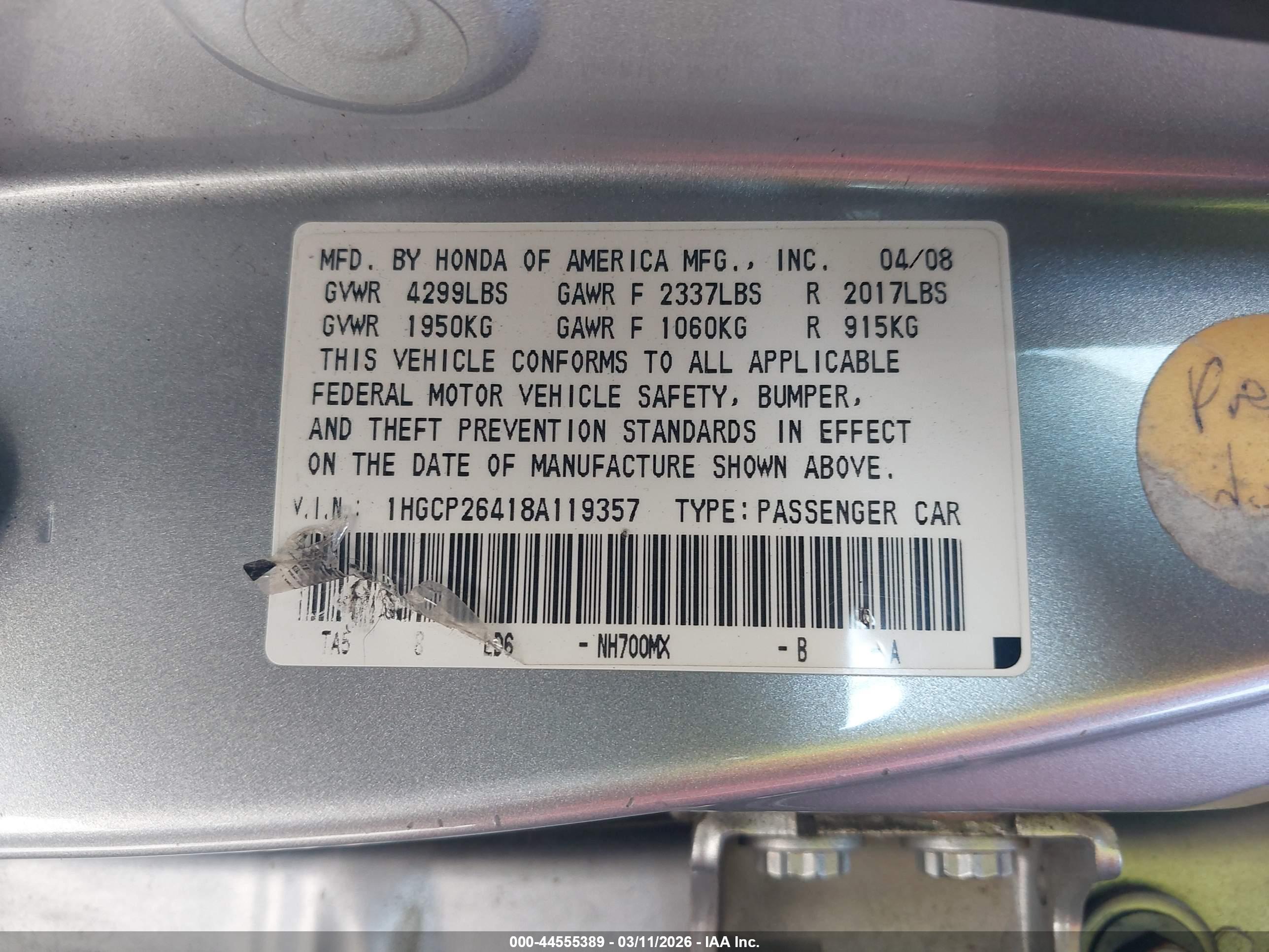 HONDA ACCORD image 9