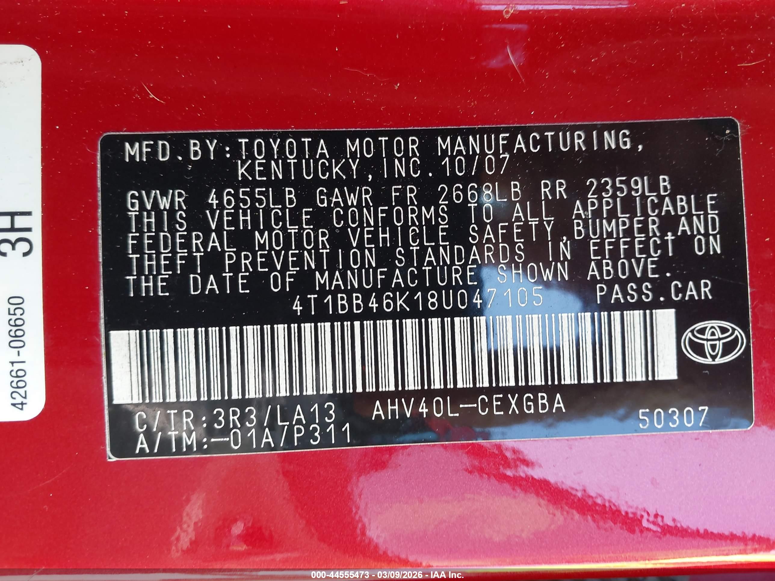 TOYOTA CAMRY image 9