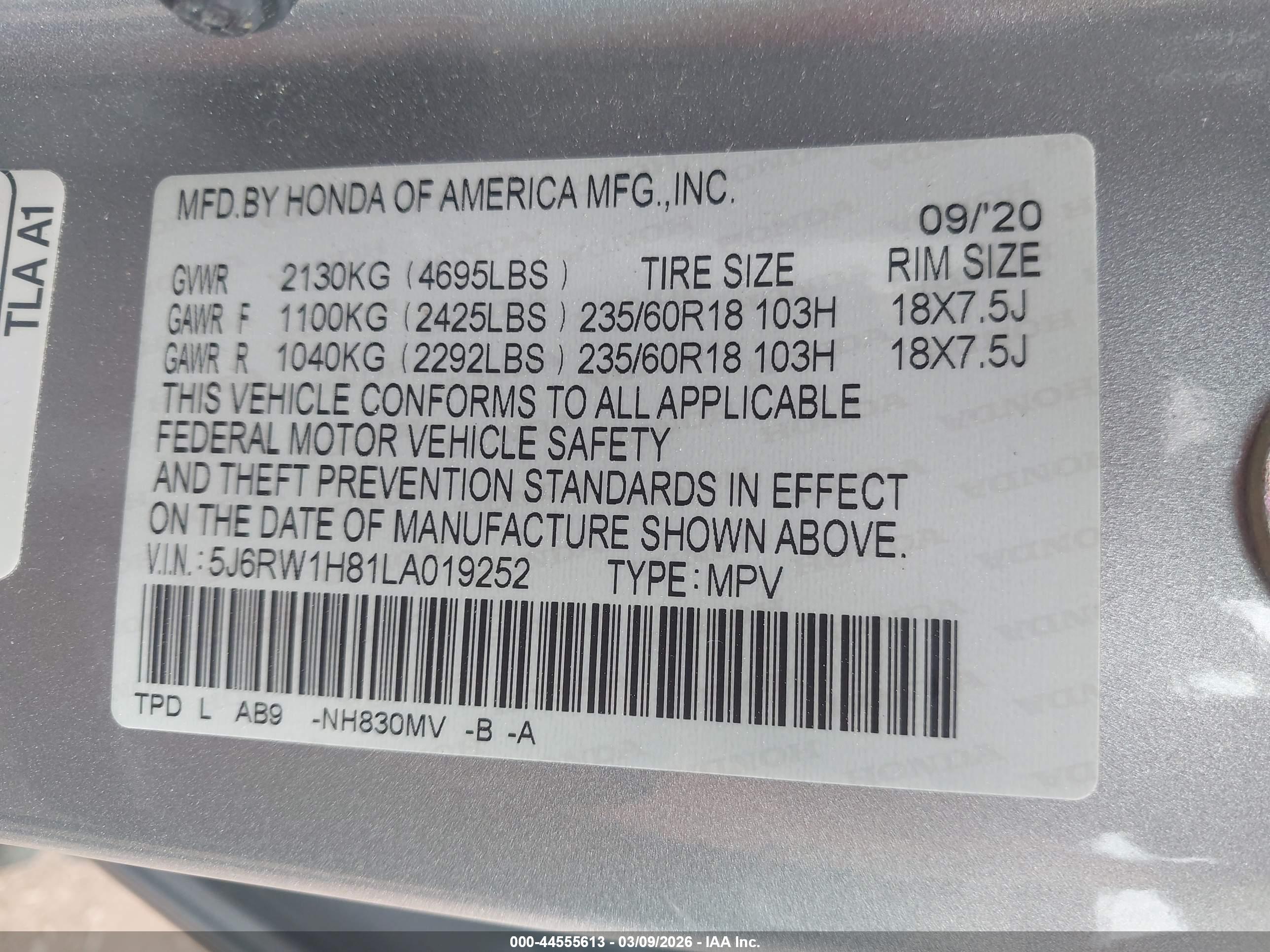 HONDA CR-V image 9