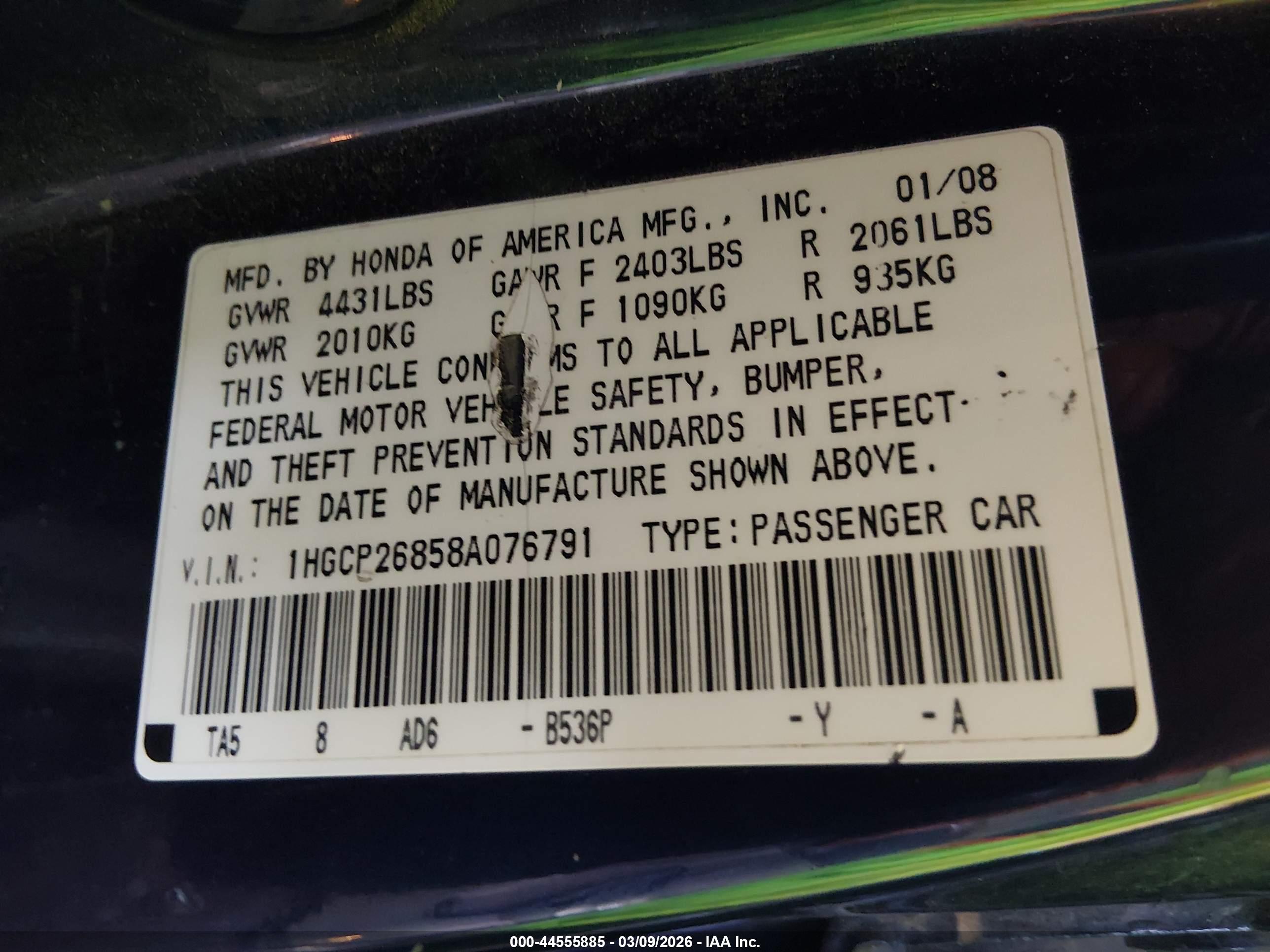 HONDA ACCORD image 9