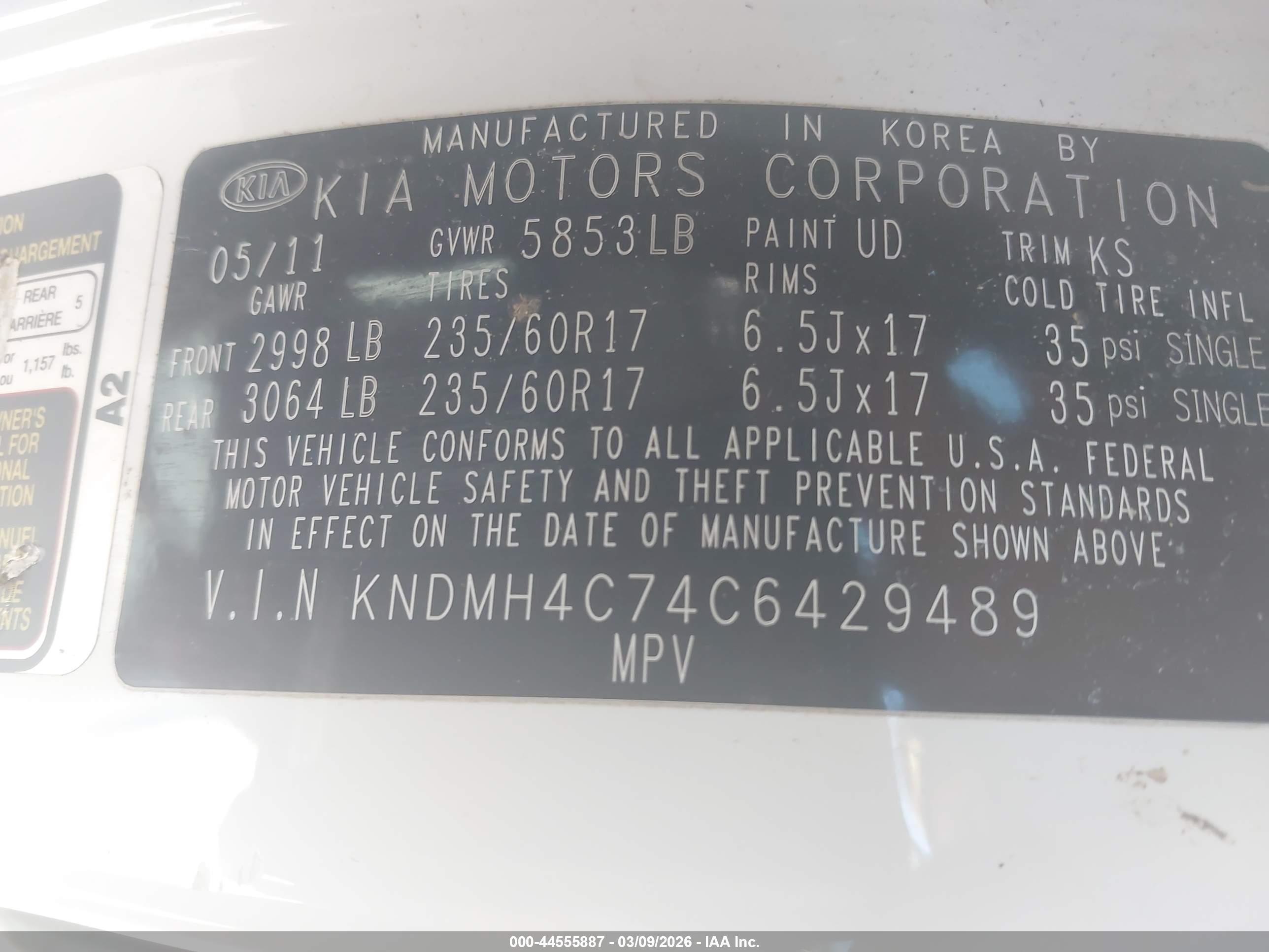 KIA SEDONA image 9