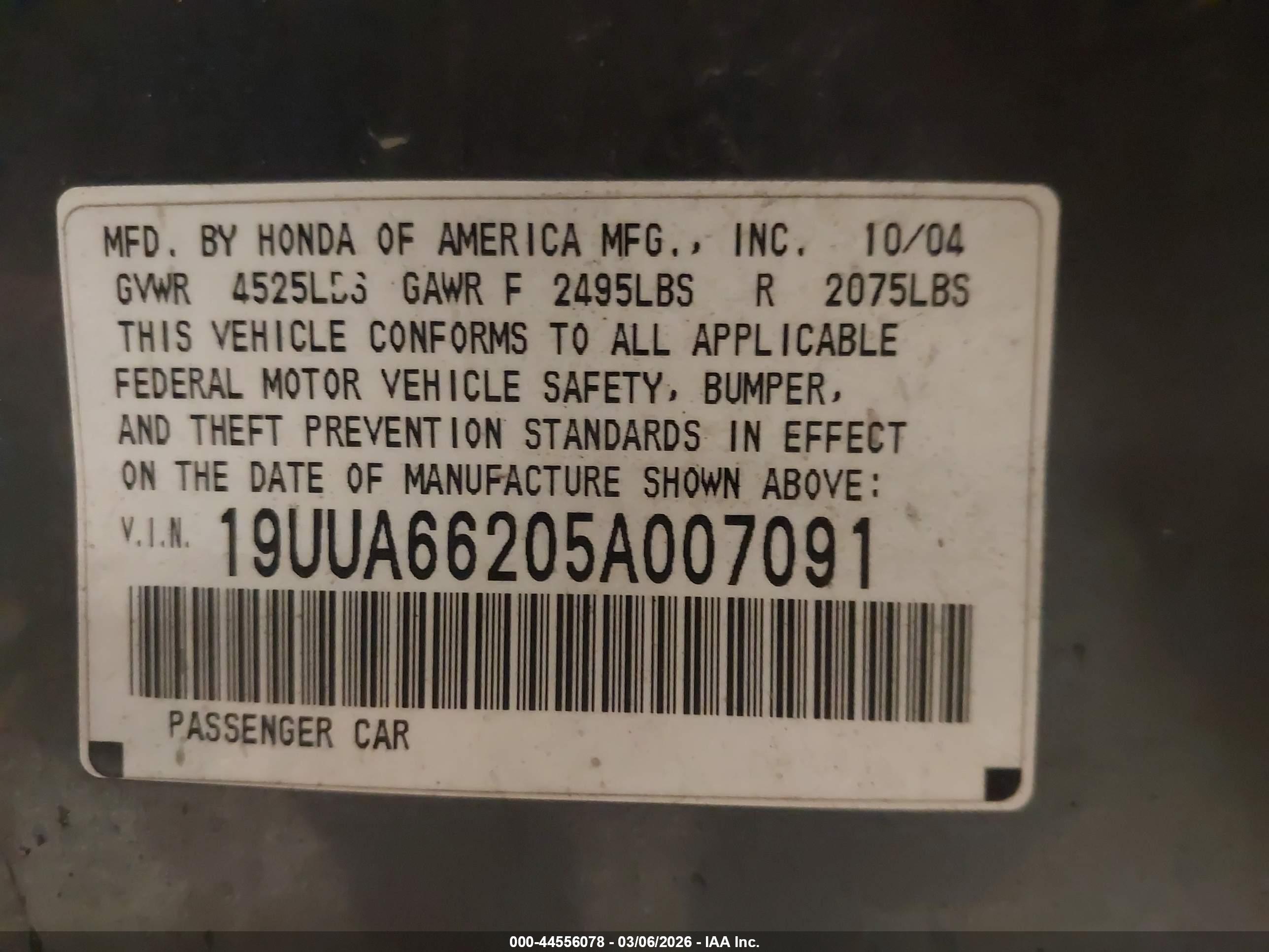 ACURA TL image 9