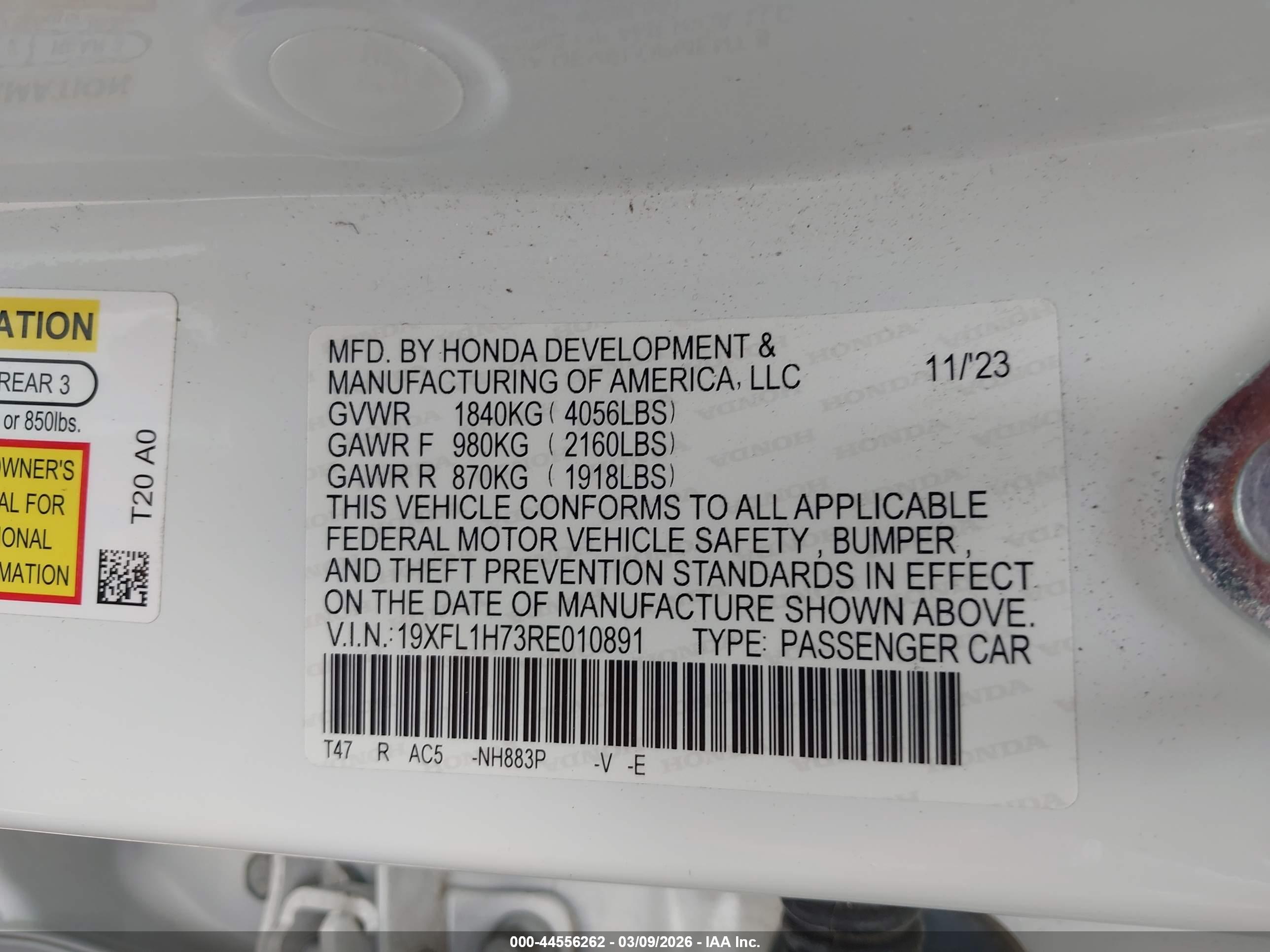 HONDA CIVIC image 9