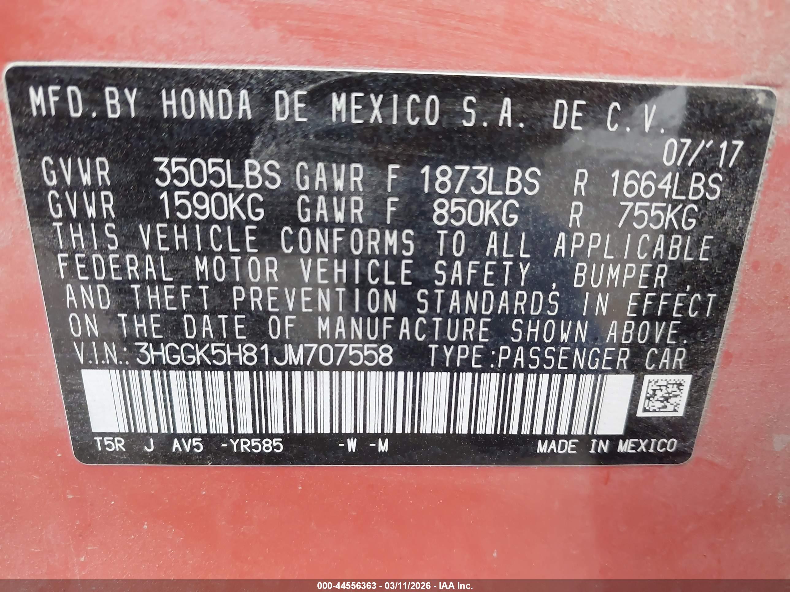 HONDA FIT image 9