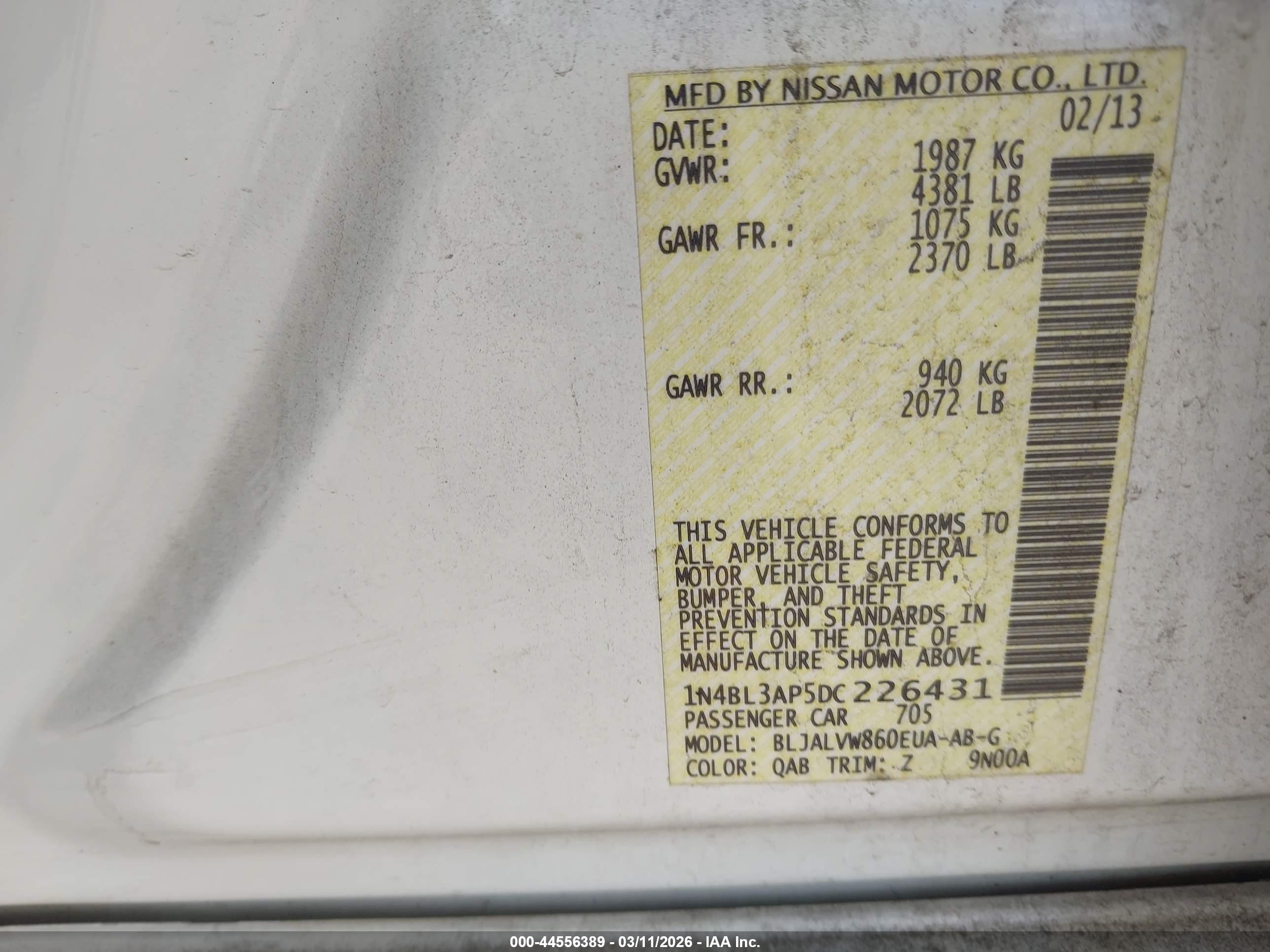NISSAN ALTIMA image 9