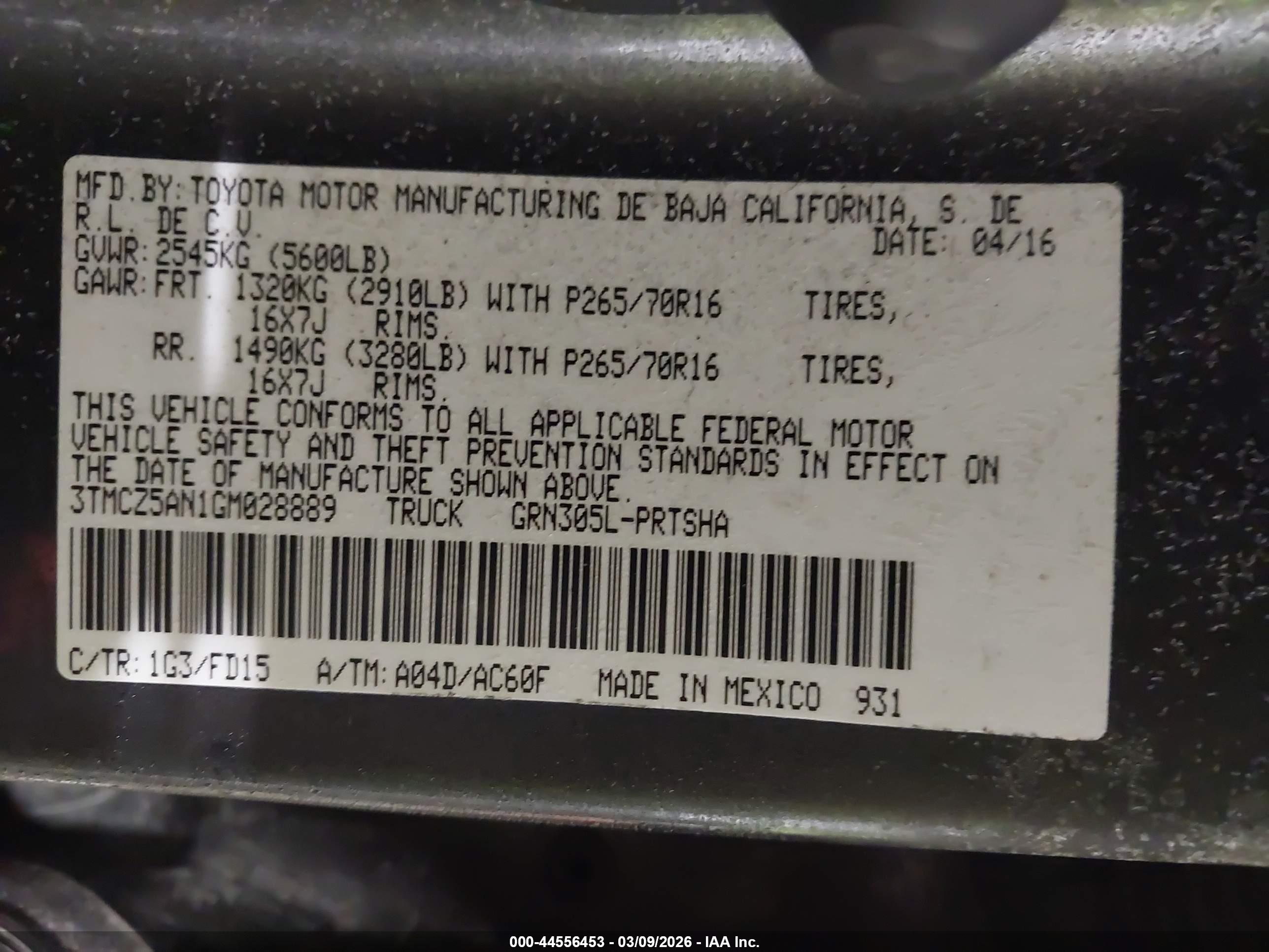 TOYOTA TACOMA image 9
