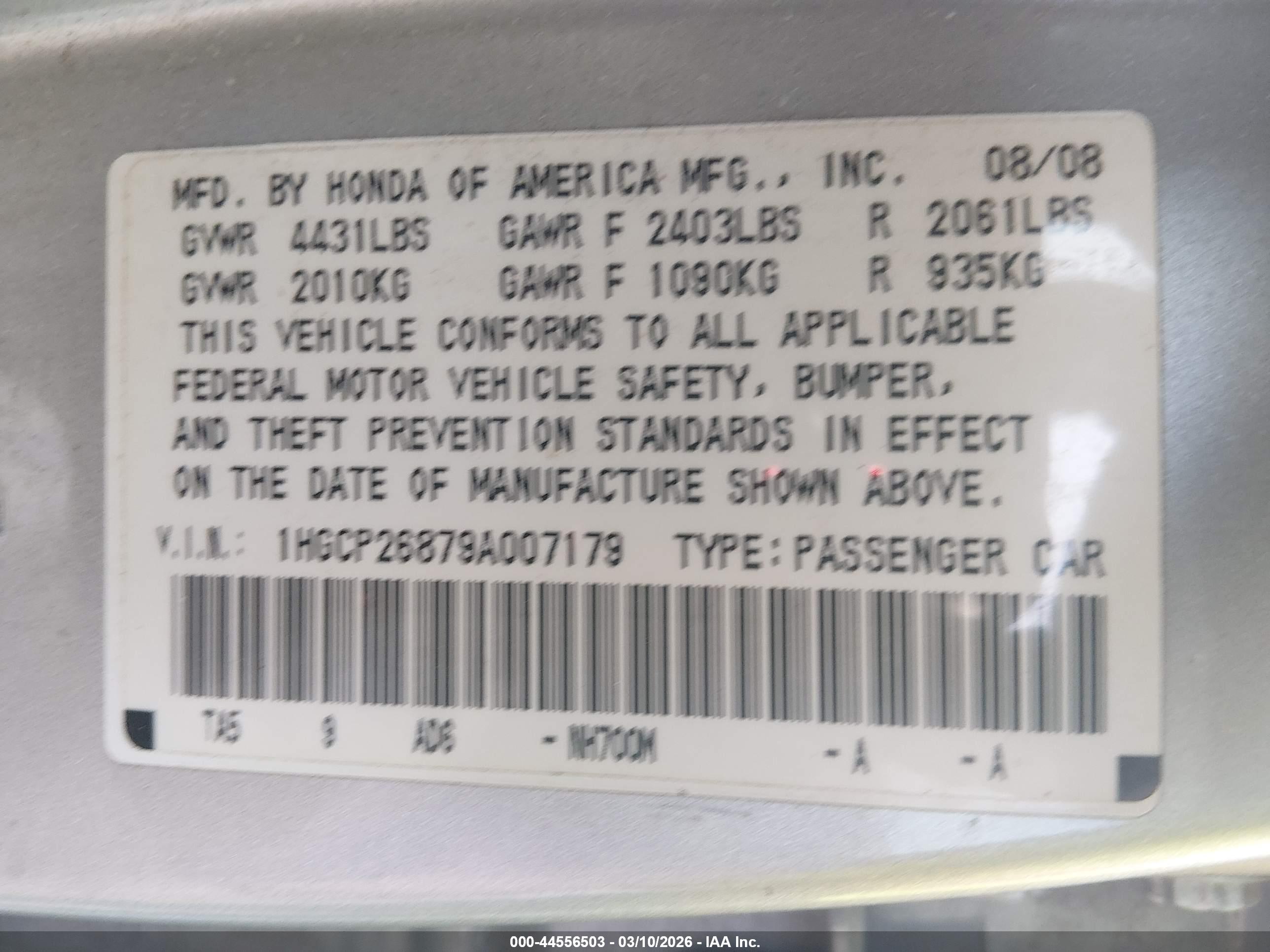 HONDA ACCORD image 9
