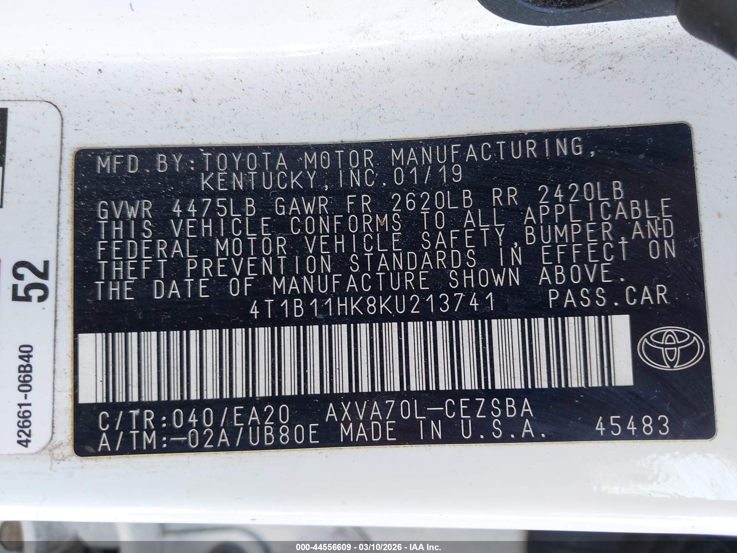 TOYOTA CAMRY image 9