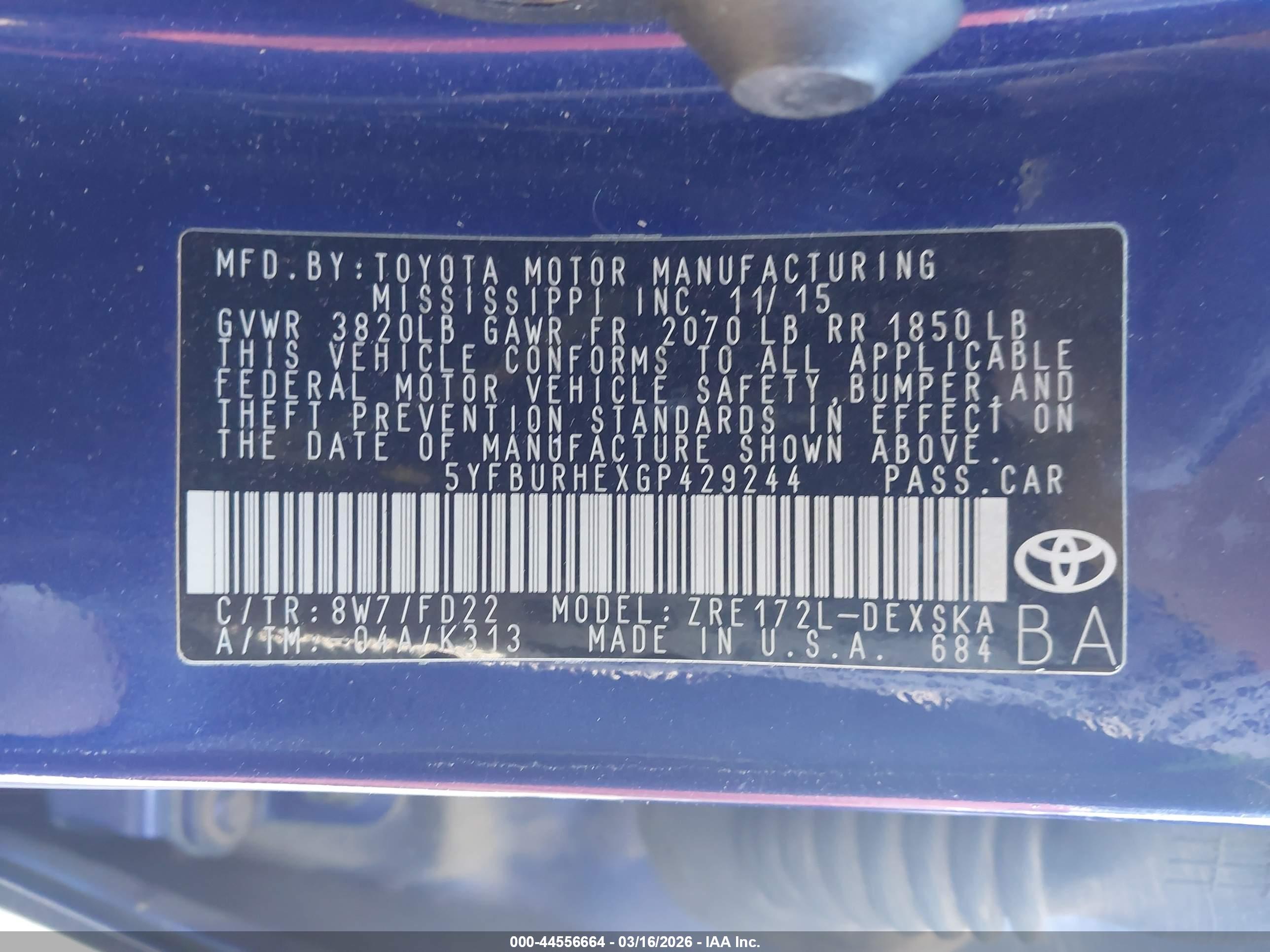 TOYOTA COROLLA image 9