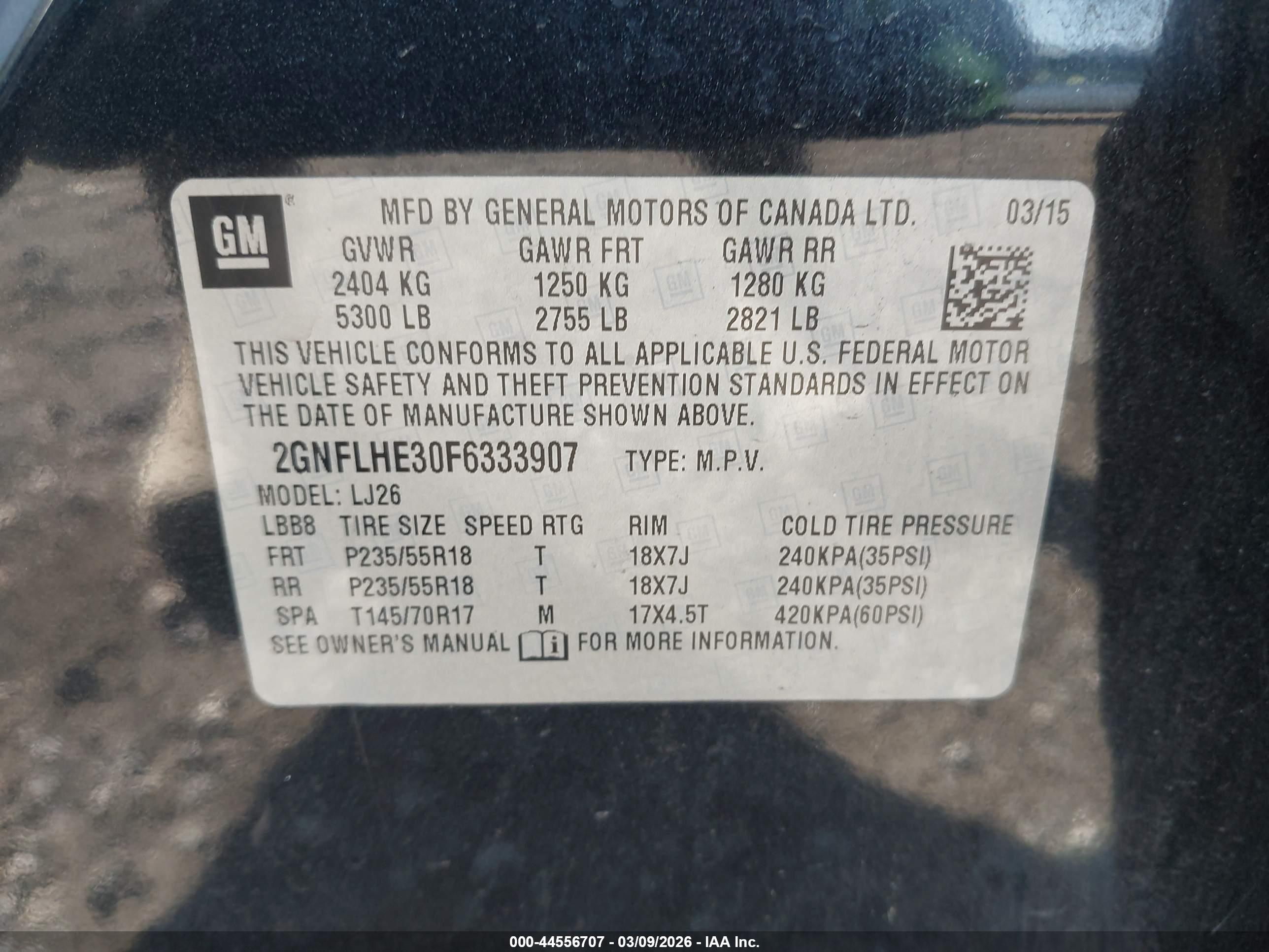 CHEVROLET EQUINOX image 9