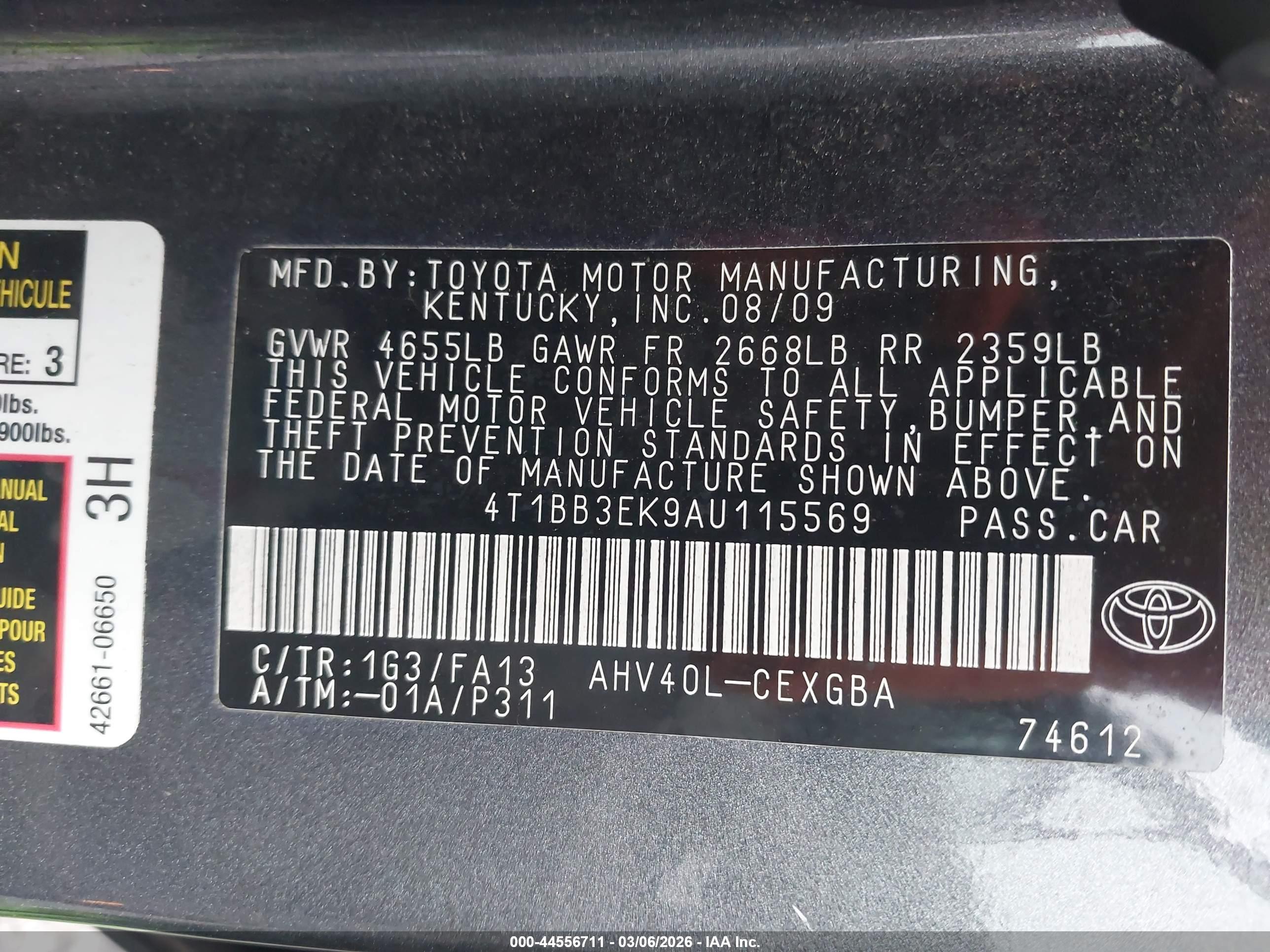 TOYOTA CAMRY image 9