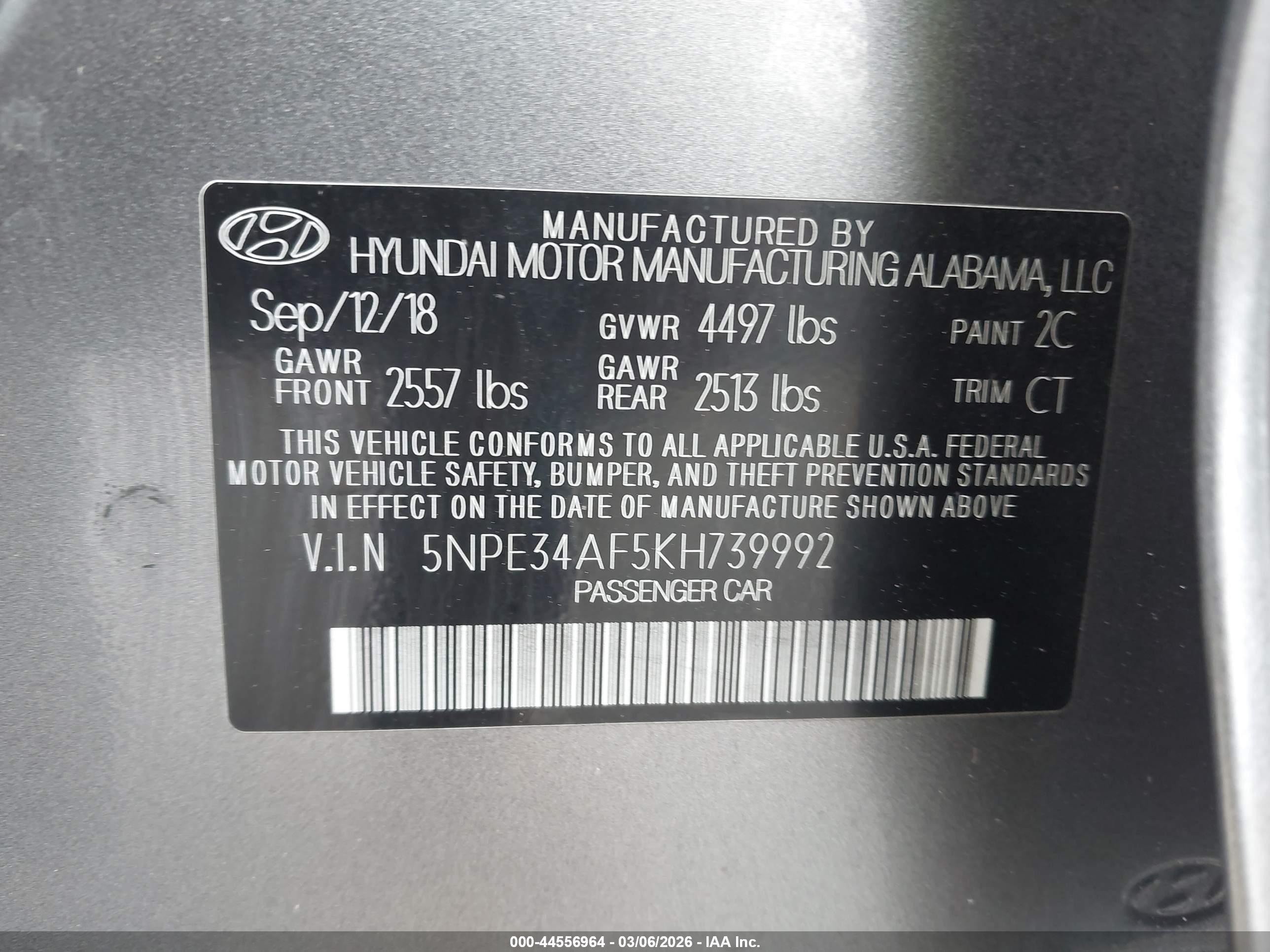 HYUNDAI SONATA image 9