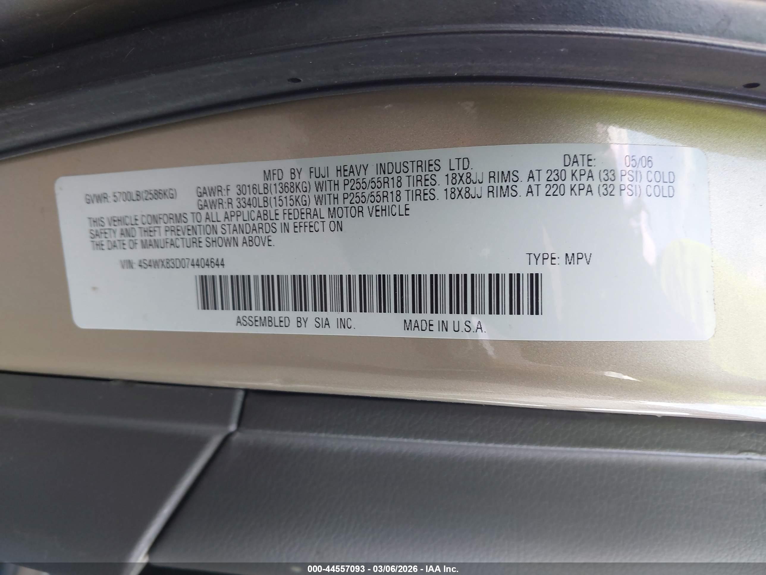 SUBARU B9 image 9