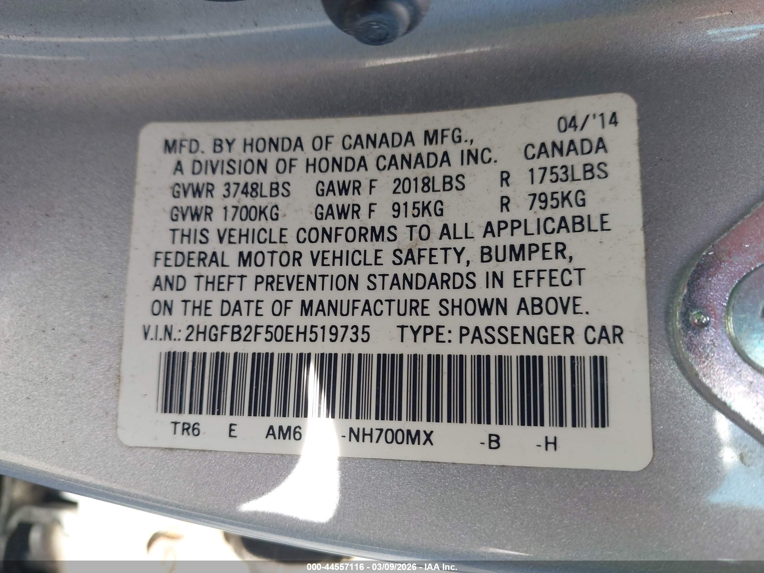 HONDA CIVIC image 9