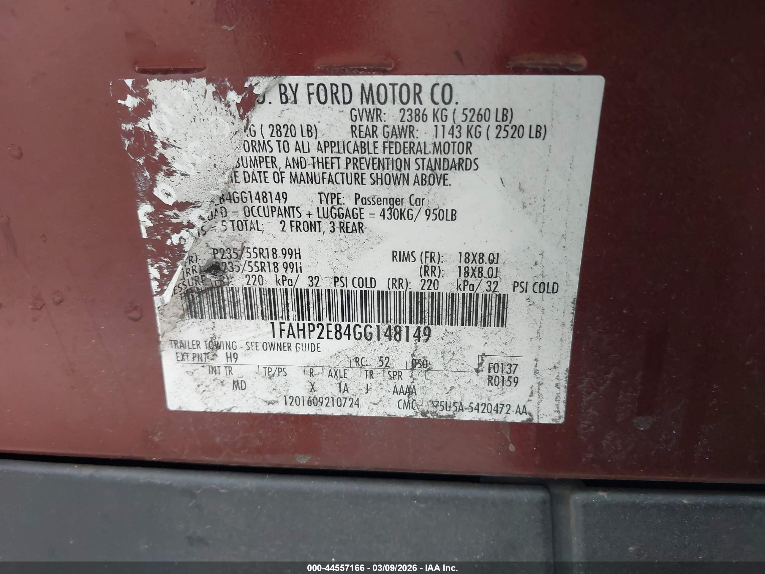 FORD TAURUS image 9