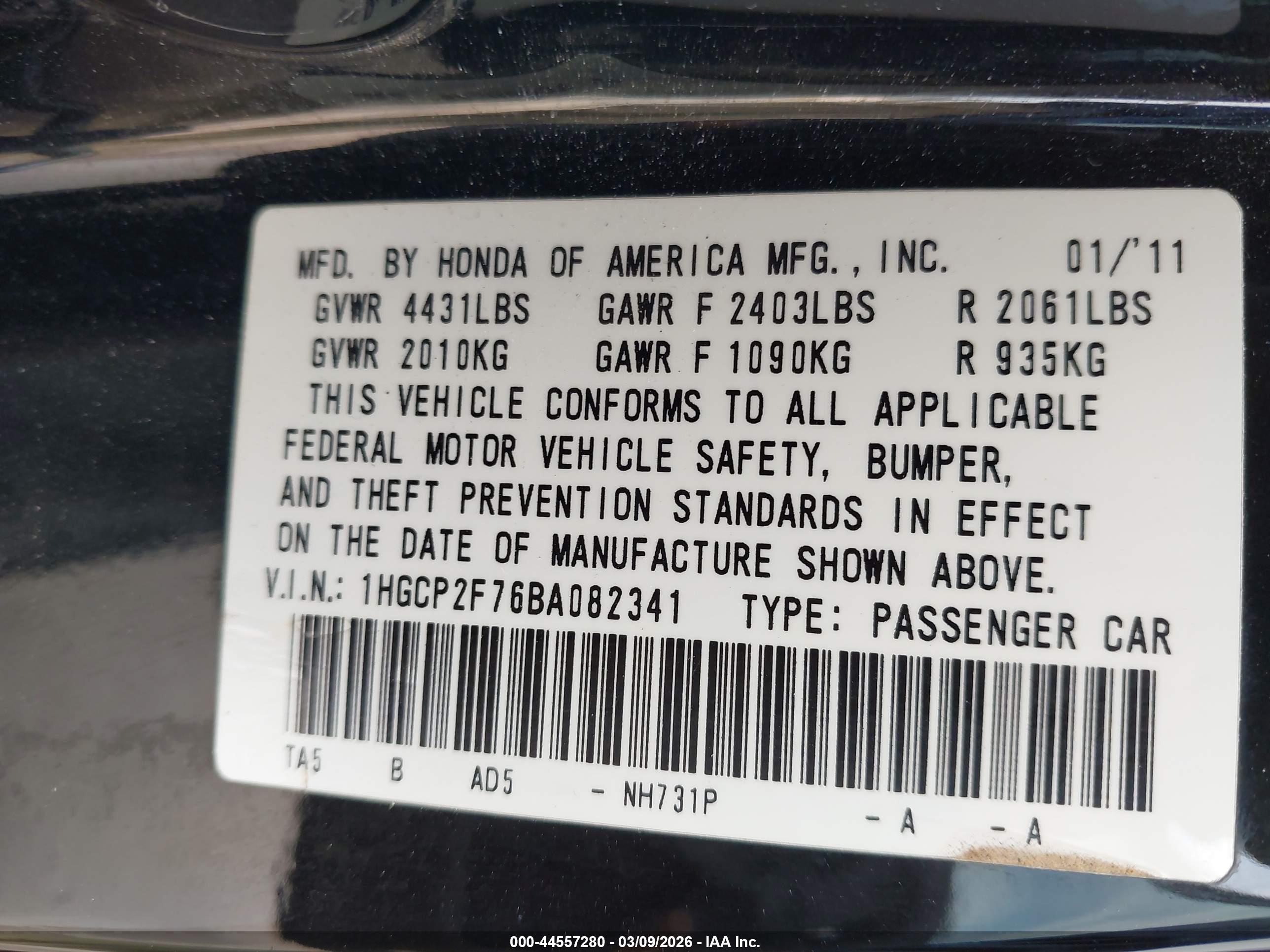HONDA ACCORD image 9