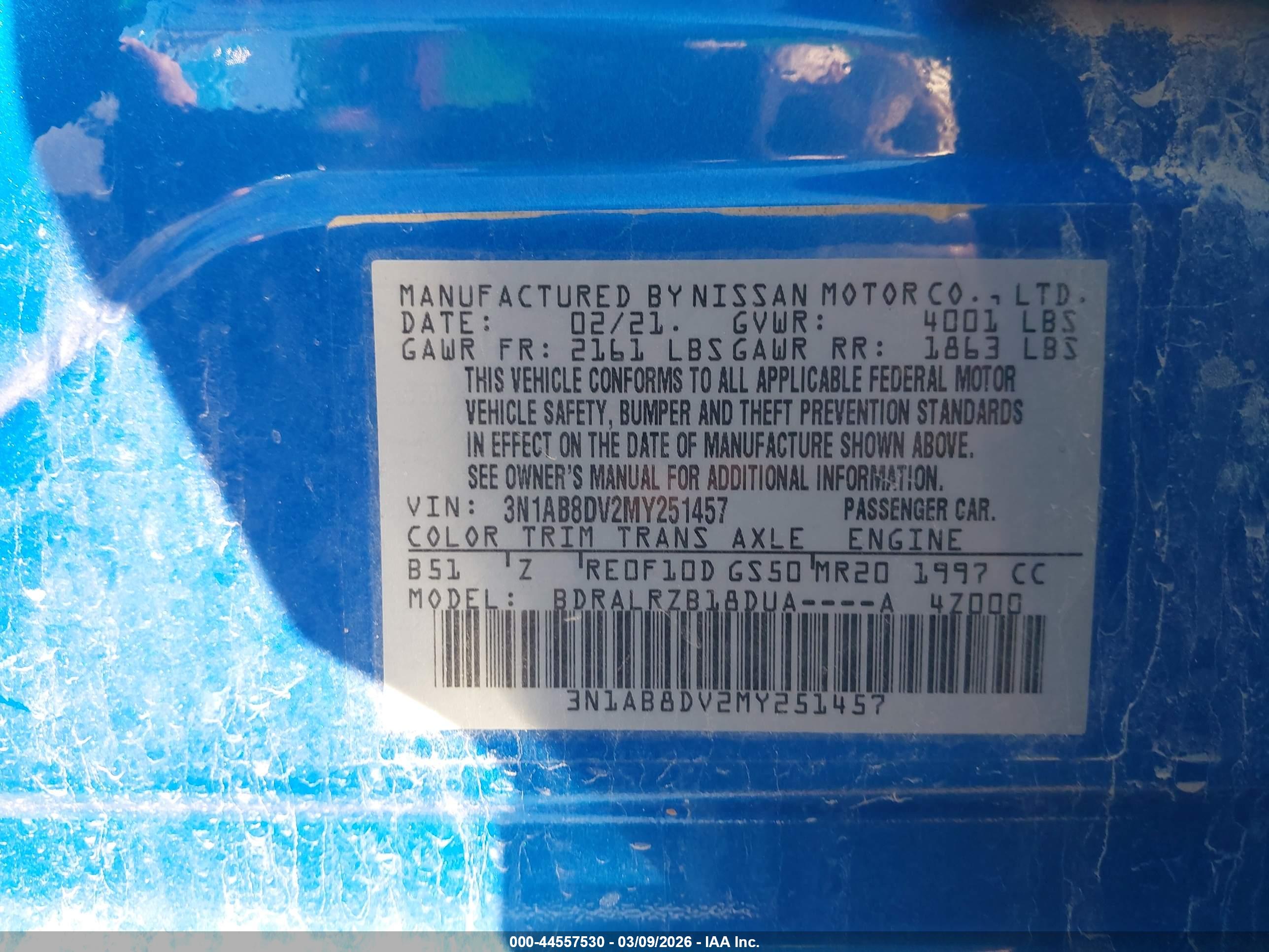 NISSAN SENTRA image 9